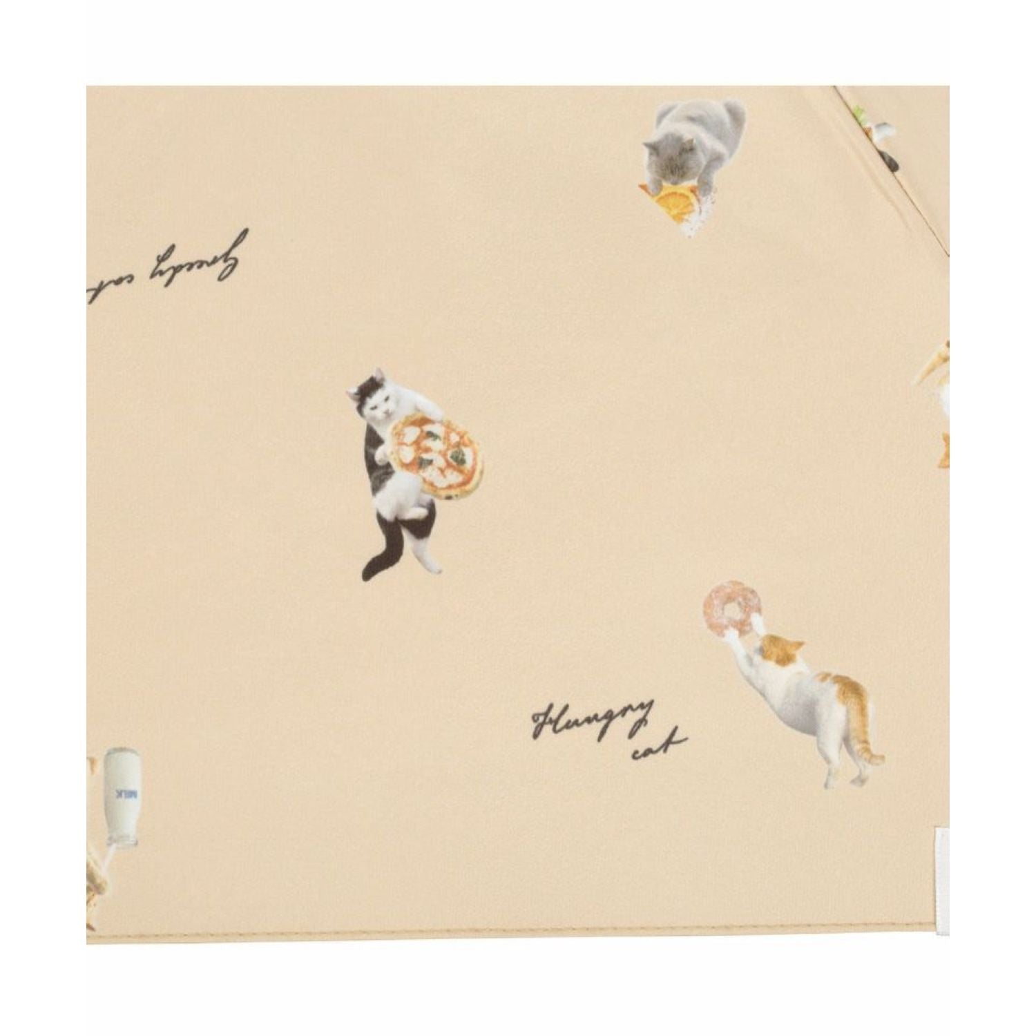 WPC X Masayuki Oki Neko UV Protection UPF 50+ Umbrella 47cm (Beige)
