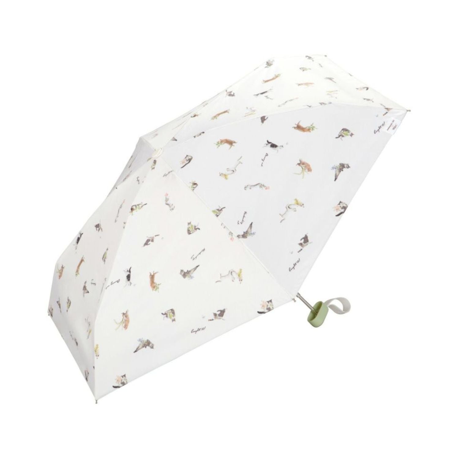 WPC X Masayuki Oki Neko UV Protection UPF 50+ Umbrella 47cm (Off White)