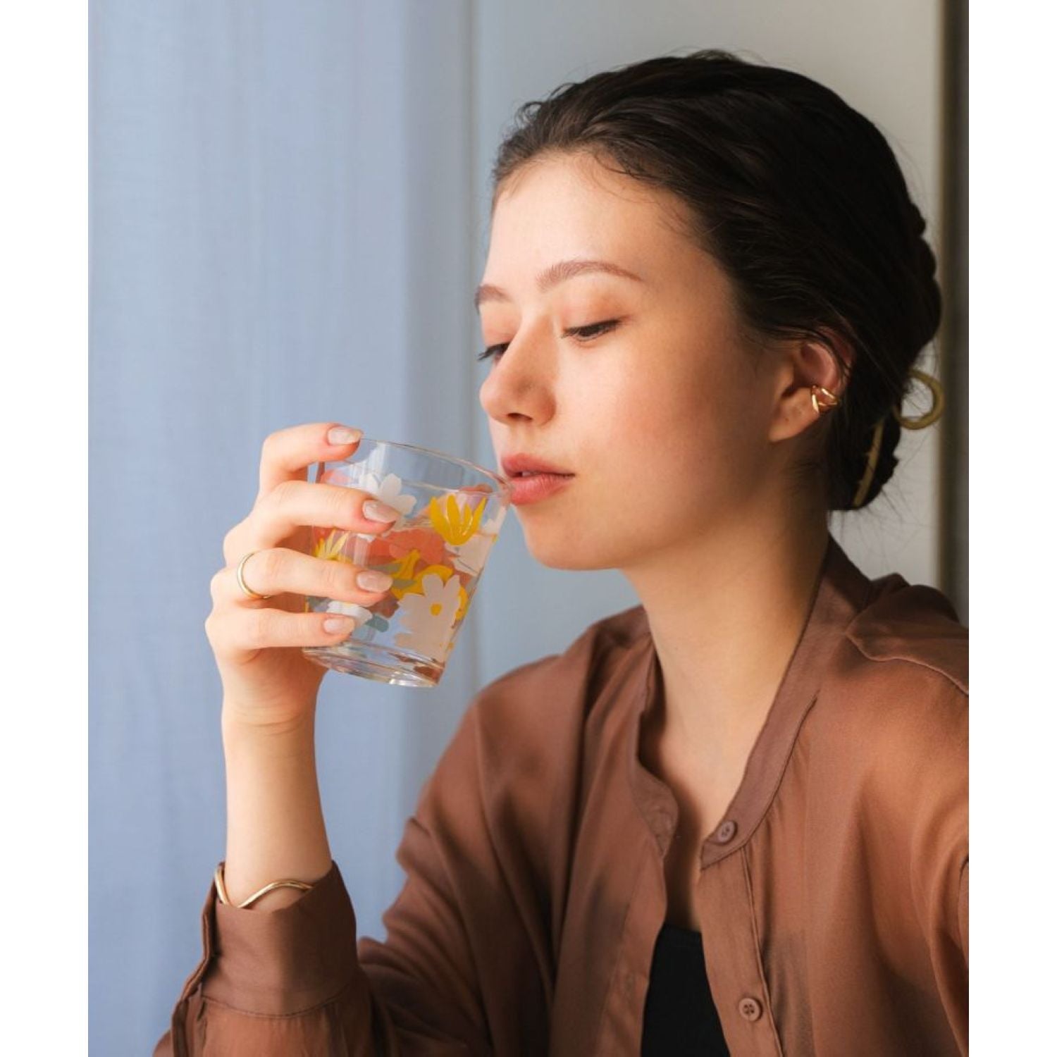 WPC Glass Tumbler 250ML (Polku Beige)