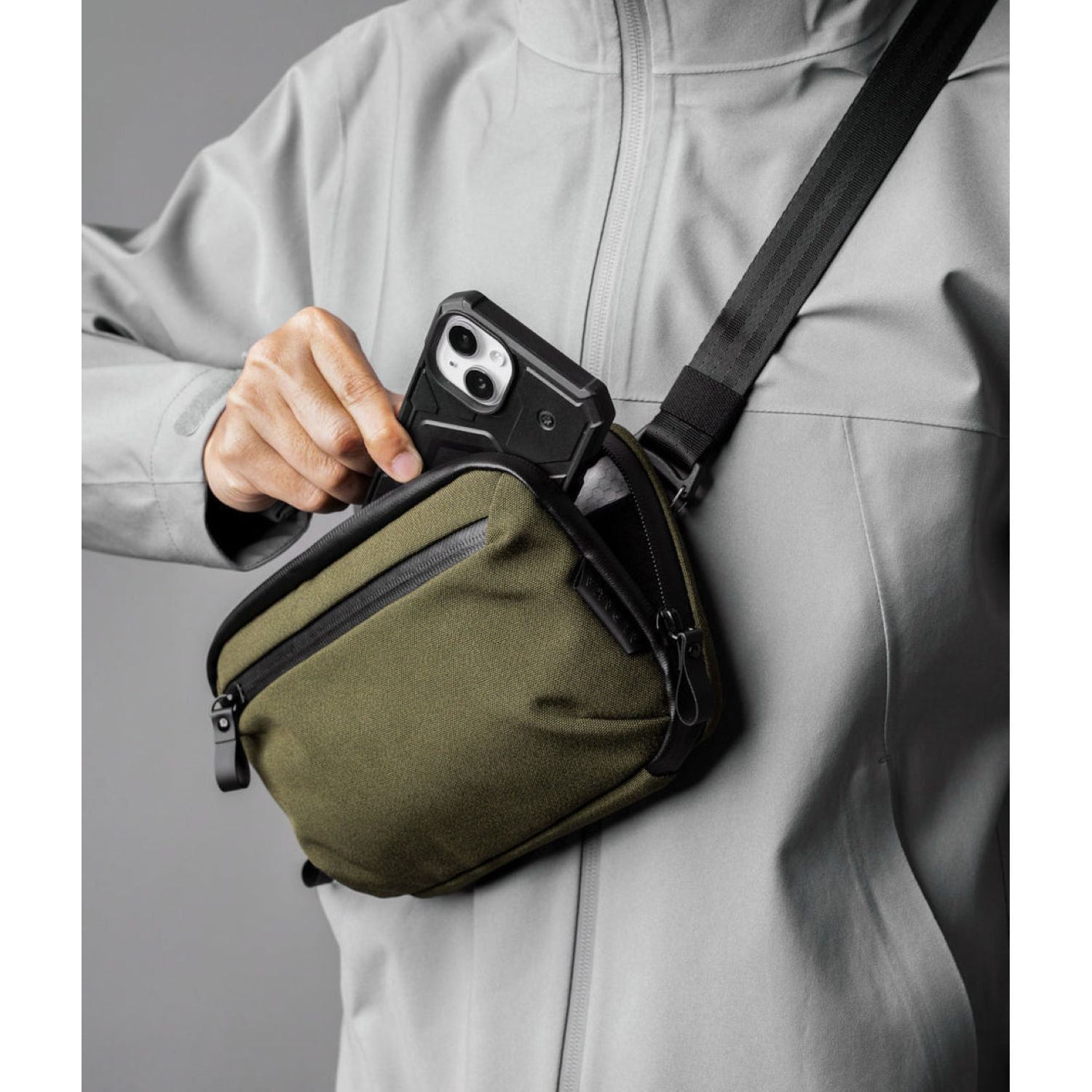 ALPAKA Elements Tech Case Mini Axoflux 600D (Army Green)