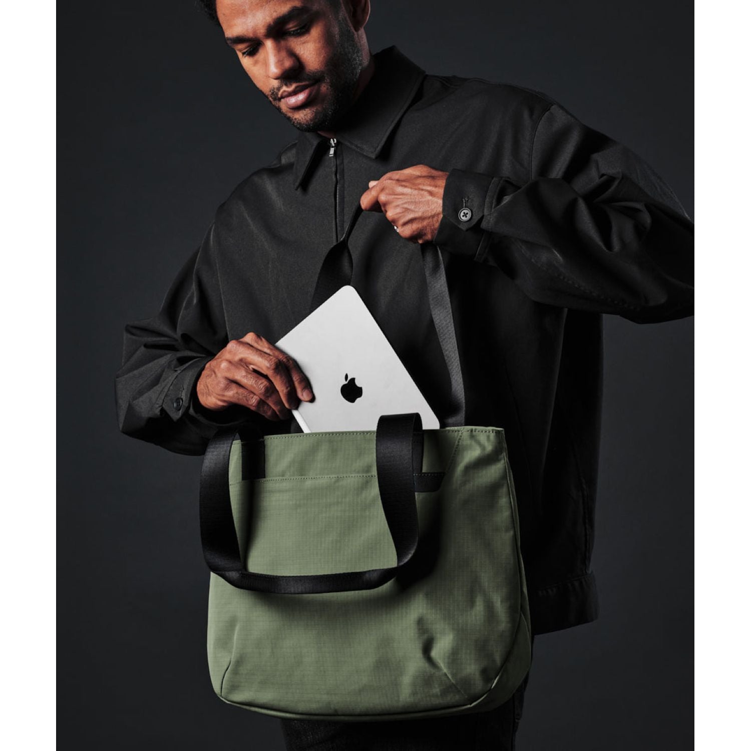 ALPAKA Elements Tote Bag (S) Axoflux 210D (Green/Grey)