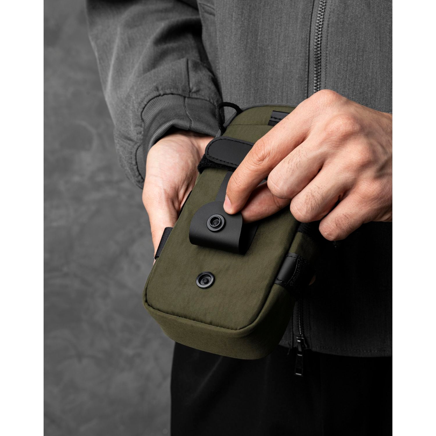 ALPAKA Modular Shoulder Pocket Max Nylon Washed  Axoflux 400D (Green)