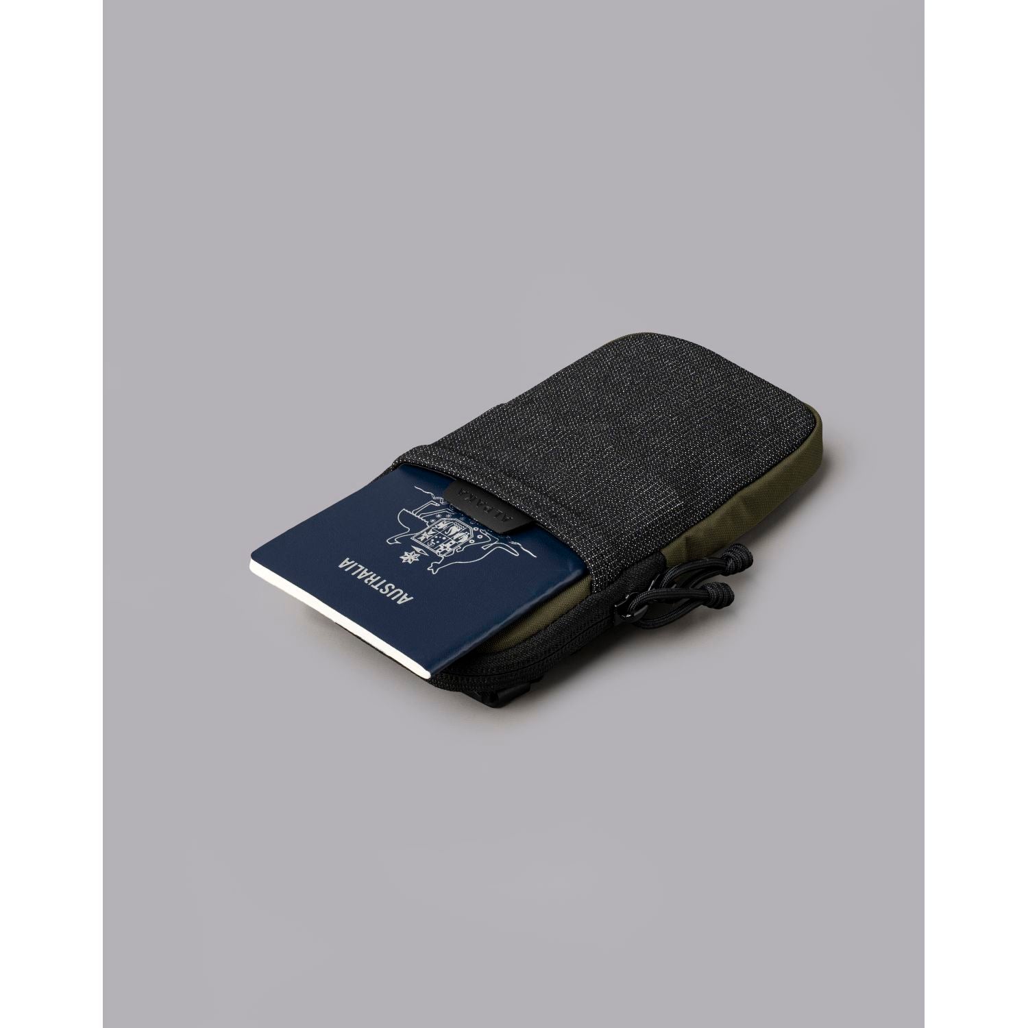 ALPAKA Modular Shoulder Pocket Slim Nylon Washed  Axoflux 400D (Green)