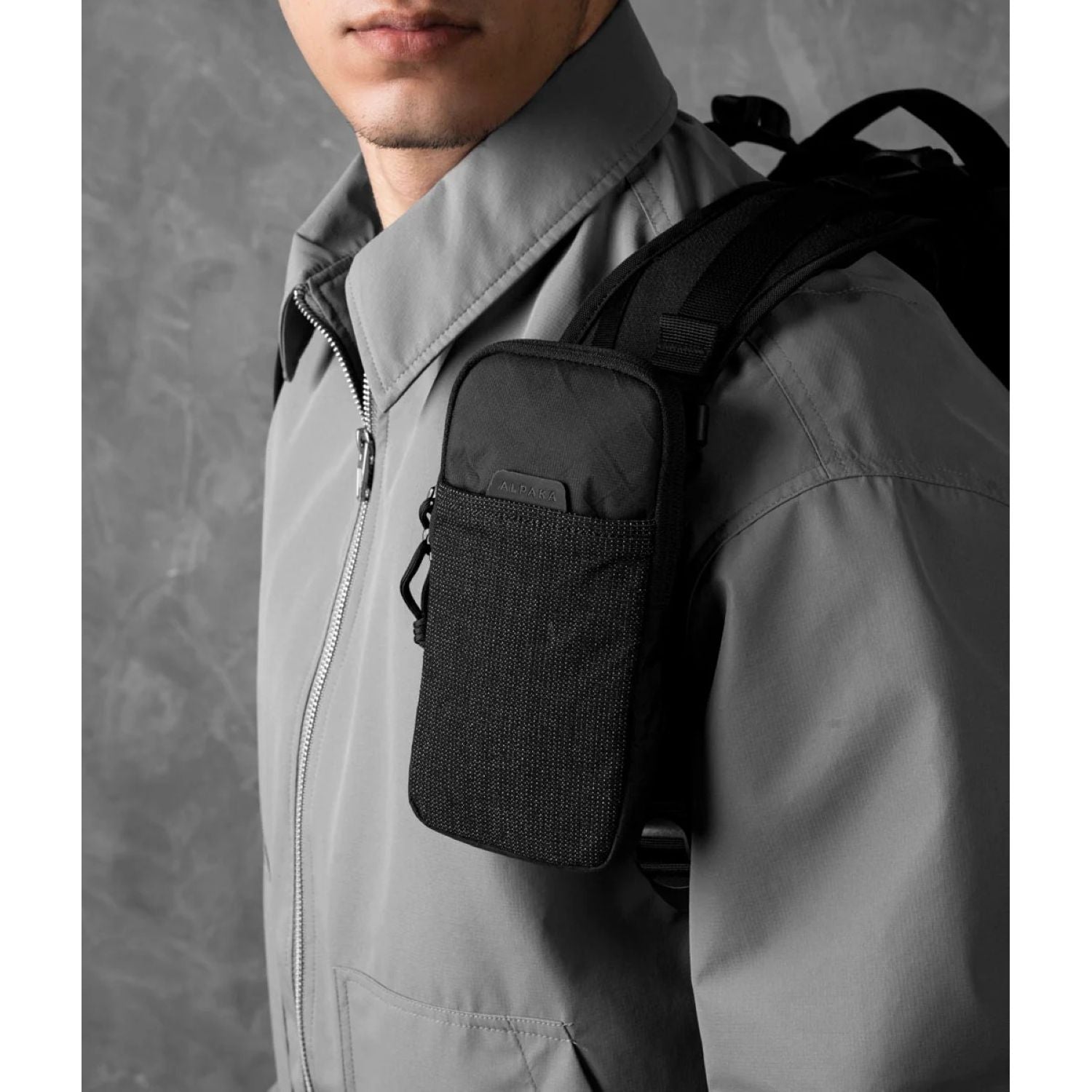 ALPAKA Modular Shoulder Pocket Slim Ultradyne 100D (Black)