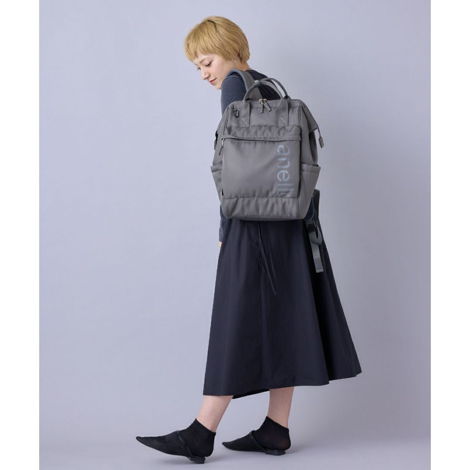 Anello Alf Kuchigane Backpack R (Black)