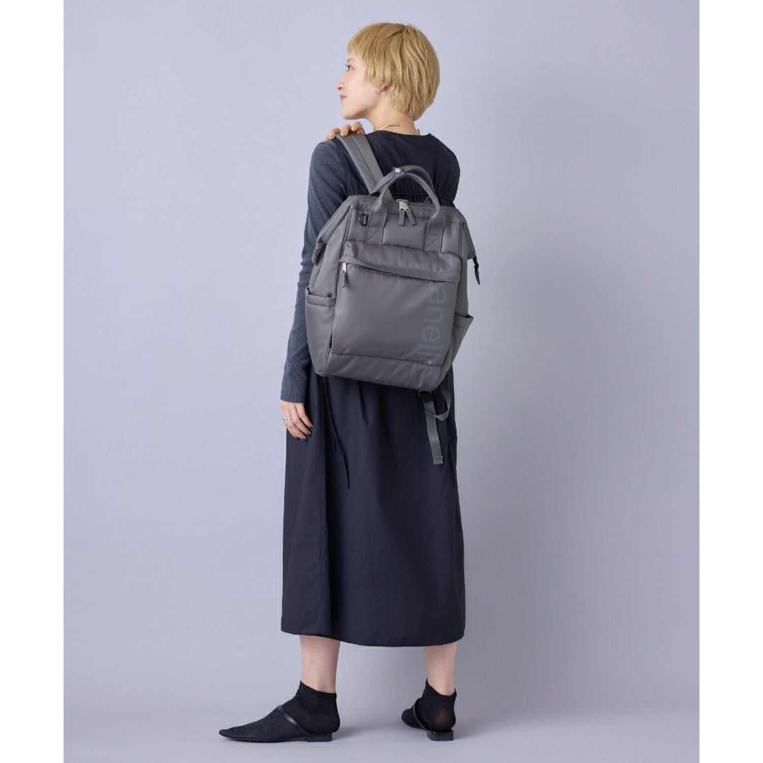 Anello Alf Kuchigane Backpack R (Black)