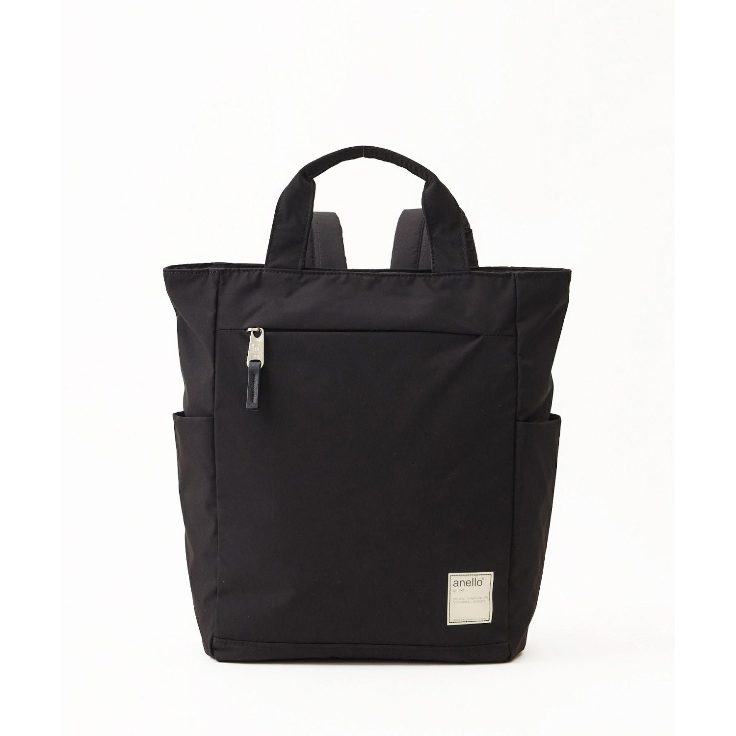 Anello Circle Tote Backpack (Black)