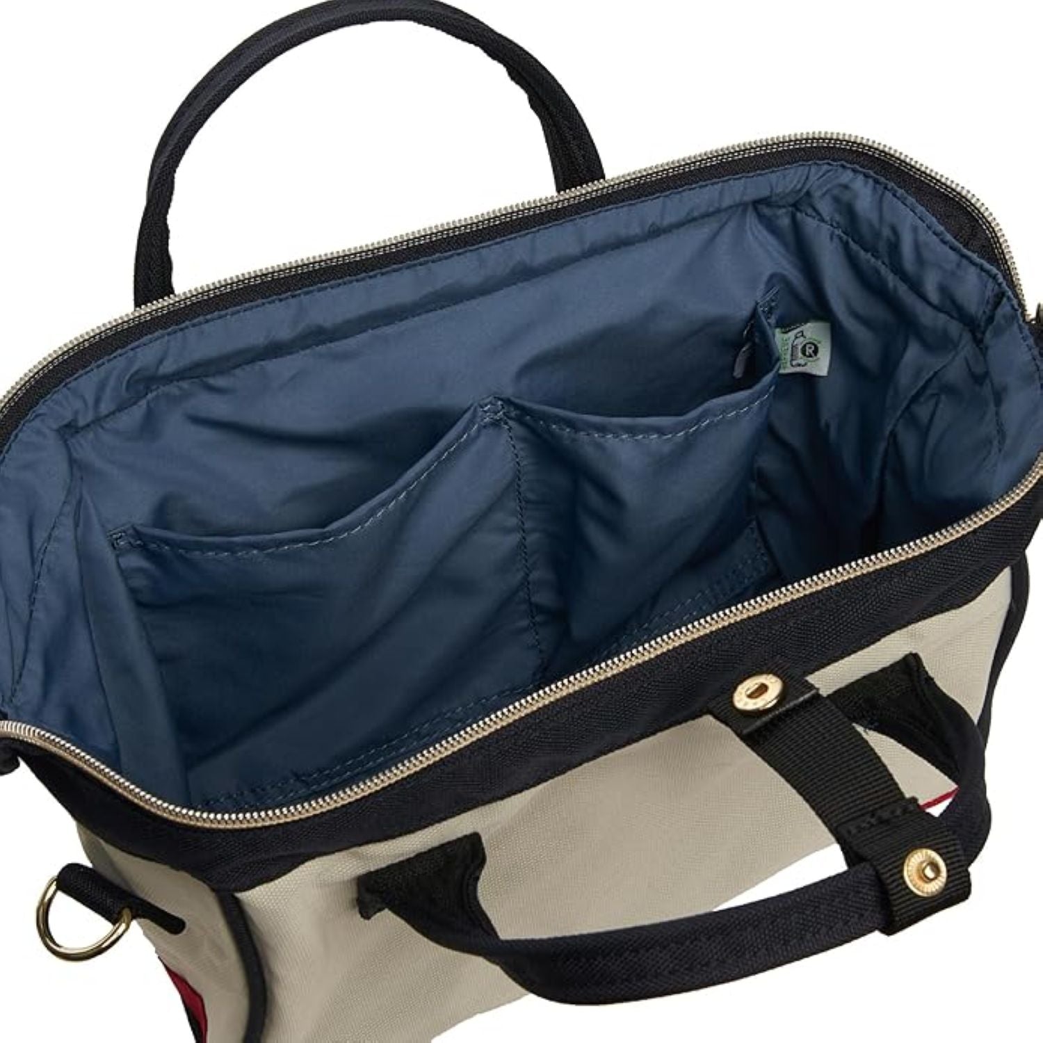 Anello Cross Bottle Kuchigane 2Way Mini Shoulder Bag (Grey/Greybeige/Black)