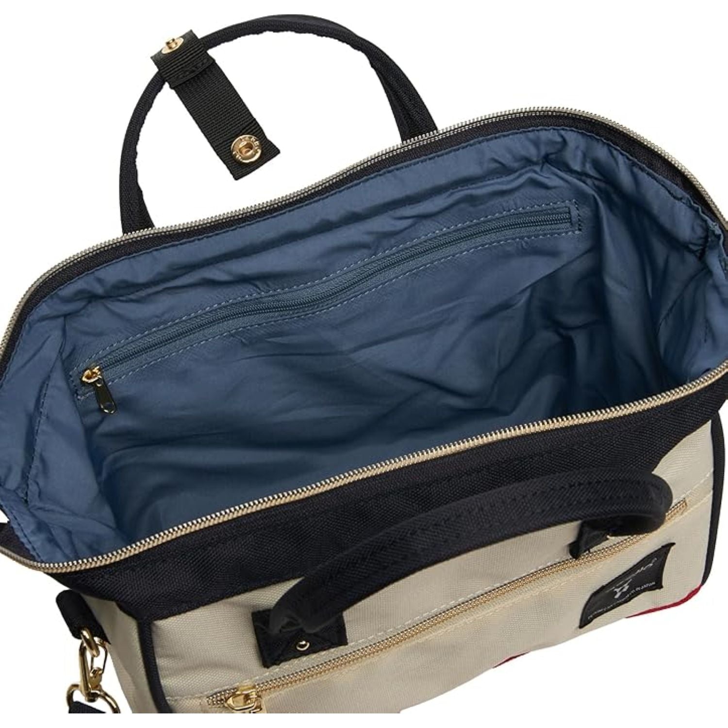 Anello Cross Bottle Kuchigane 2Way Mini Shoulder Bag (Grey/Greybeige/Black)