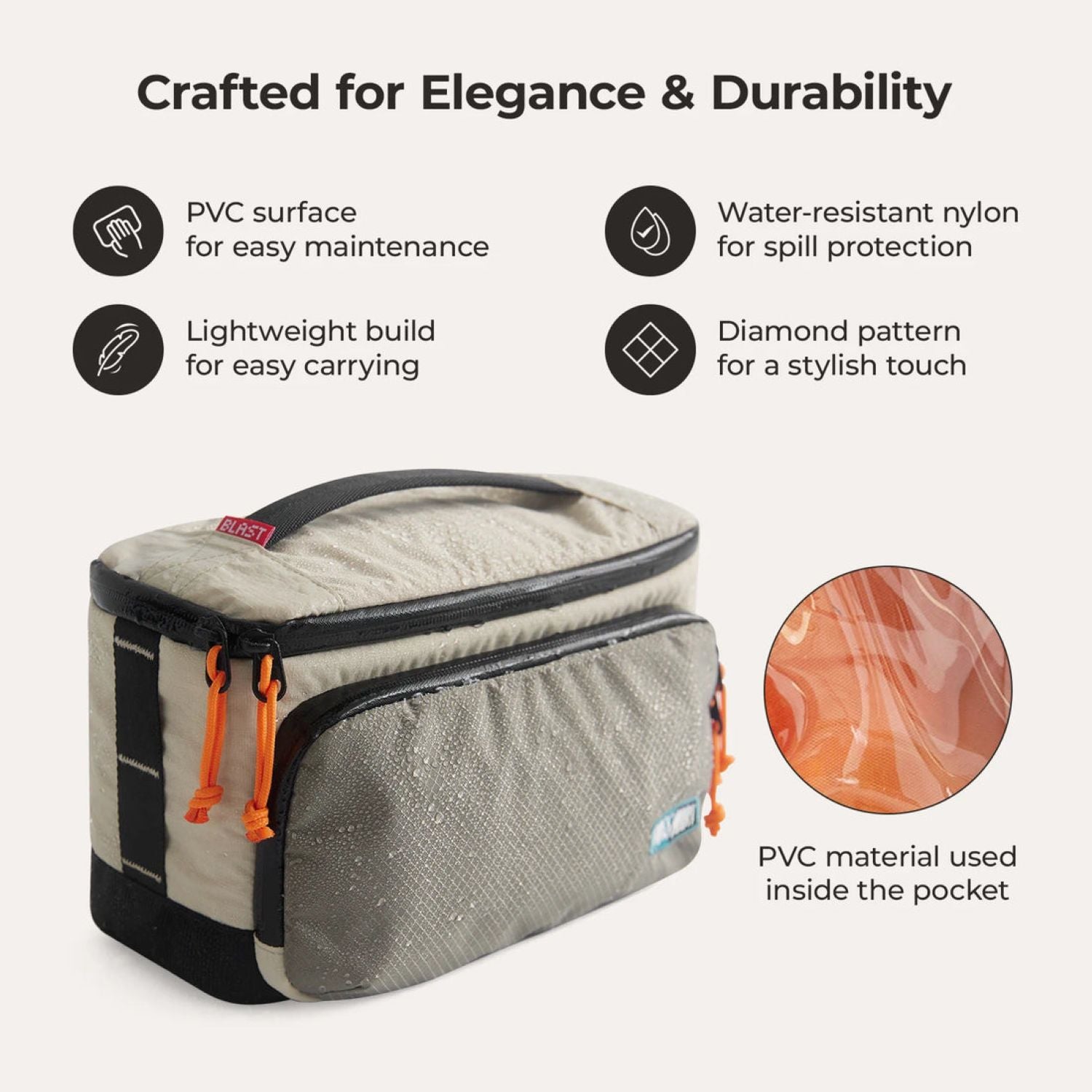 Bagsmart Blast Hanging Toiletry Bag 4.5L (Peyote)