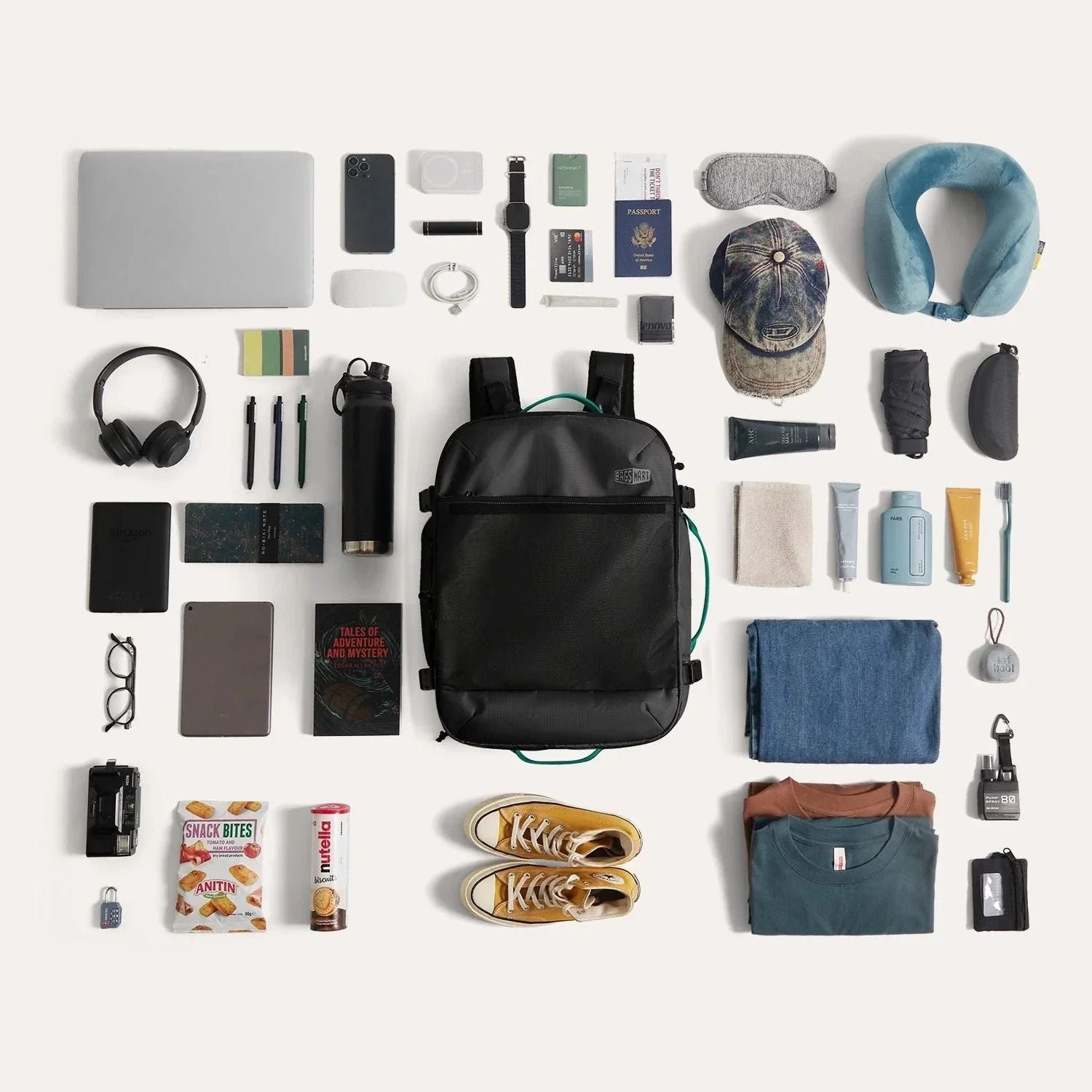 Bagsmart Blast Pro Quick Access Carry On Travel Backpack 40L (Black)