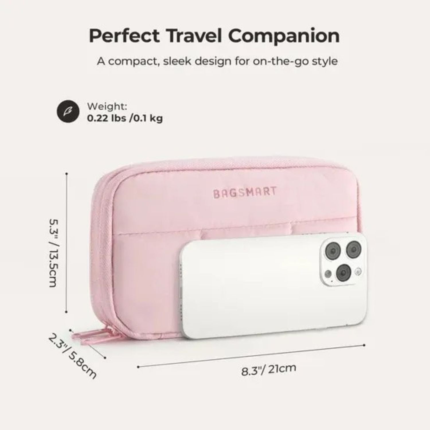 Bagsmart Bubble Electronic Organizer (Beige)