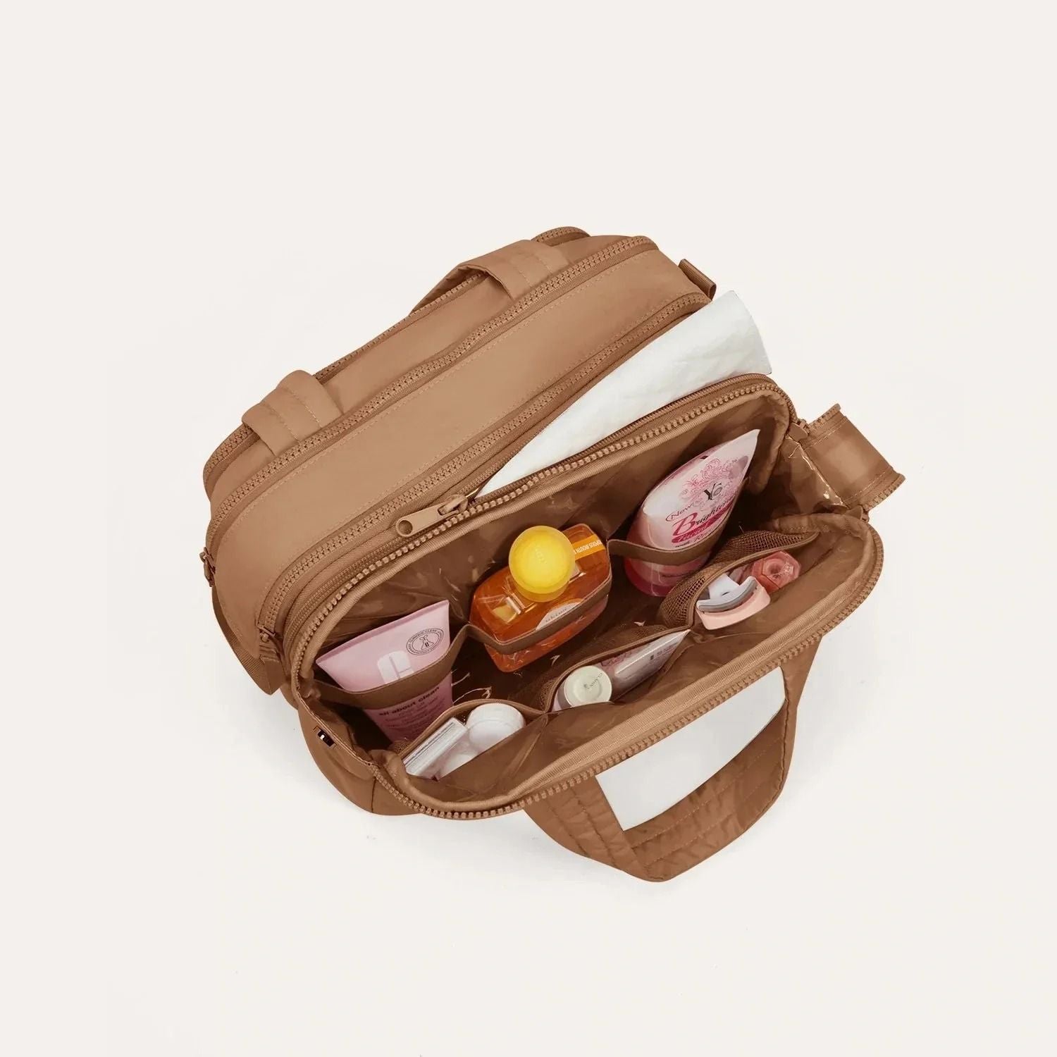 Bagsmart Crush Hanging Toiletry Bag (Brown)