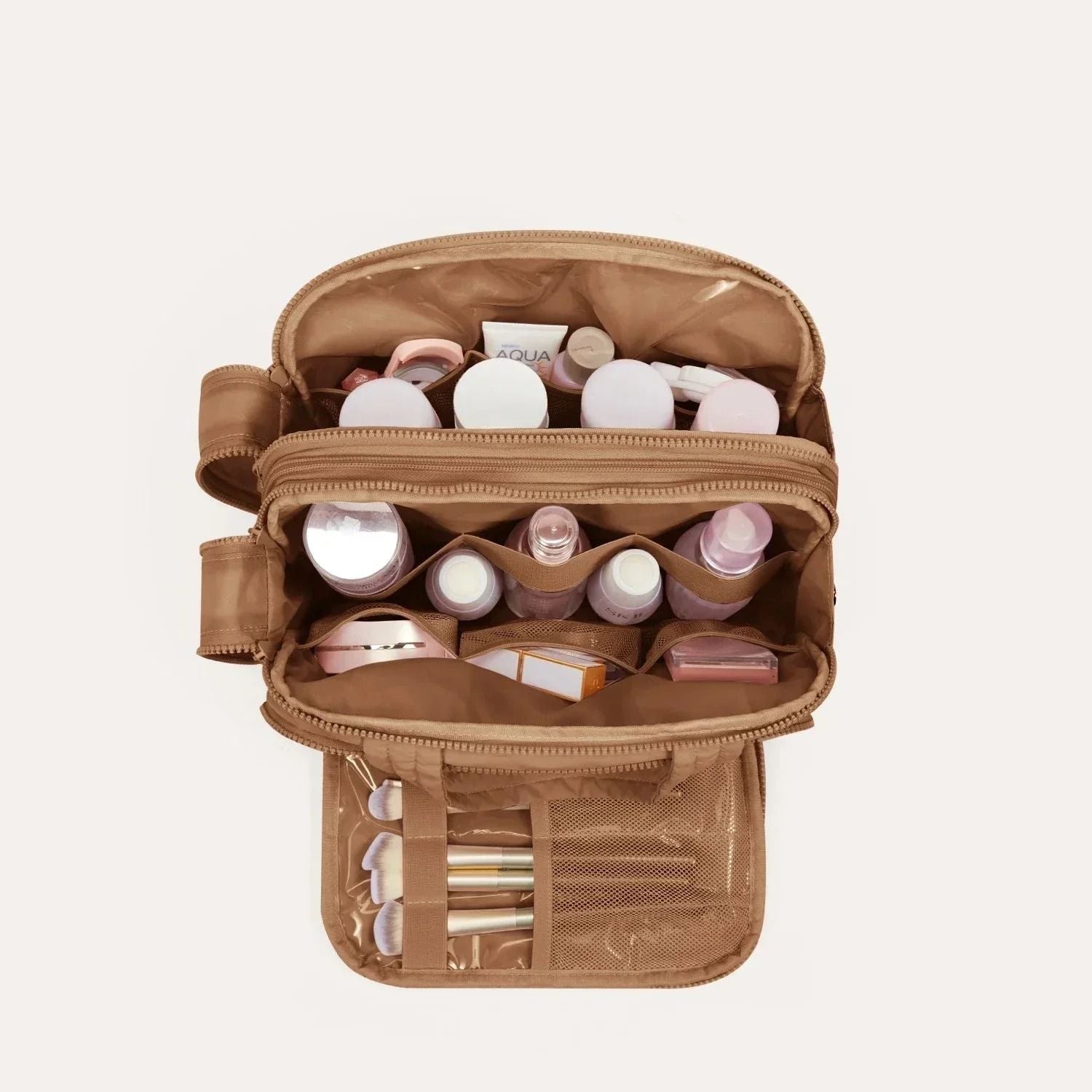 Bagsmart Crush Hanging Toiletry Bag (Brown)