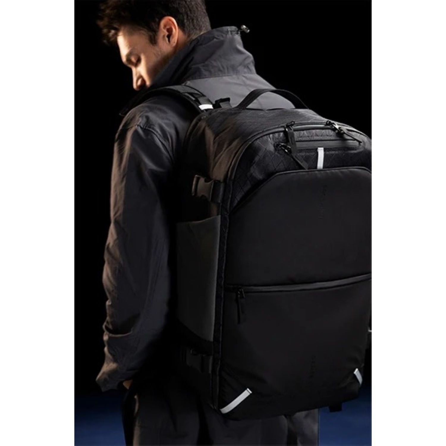 Bagsmart Dense Carry On Travel Backpack 40L (Black)