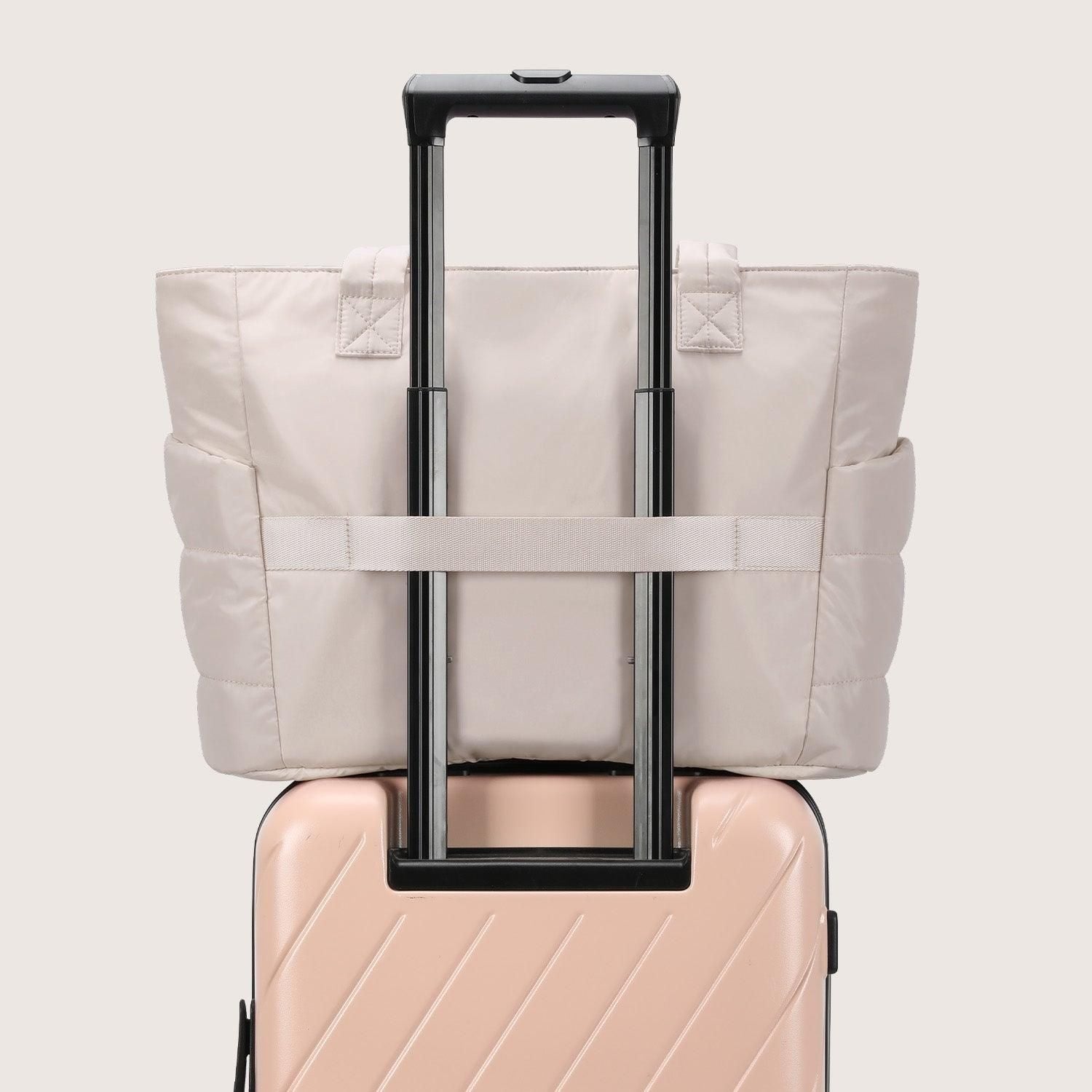 Bagsmart Zora Puffy Tote 20L (Beige)