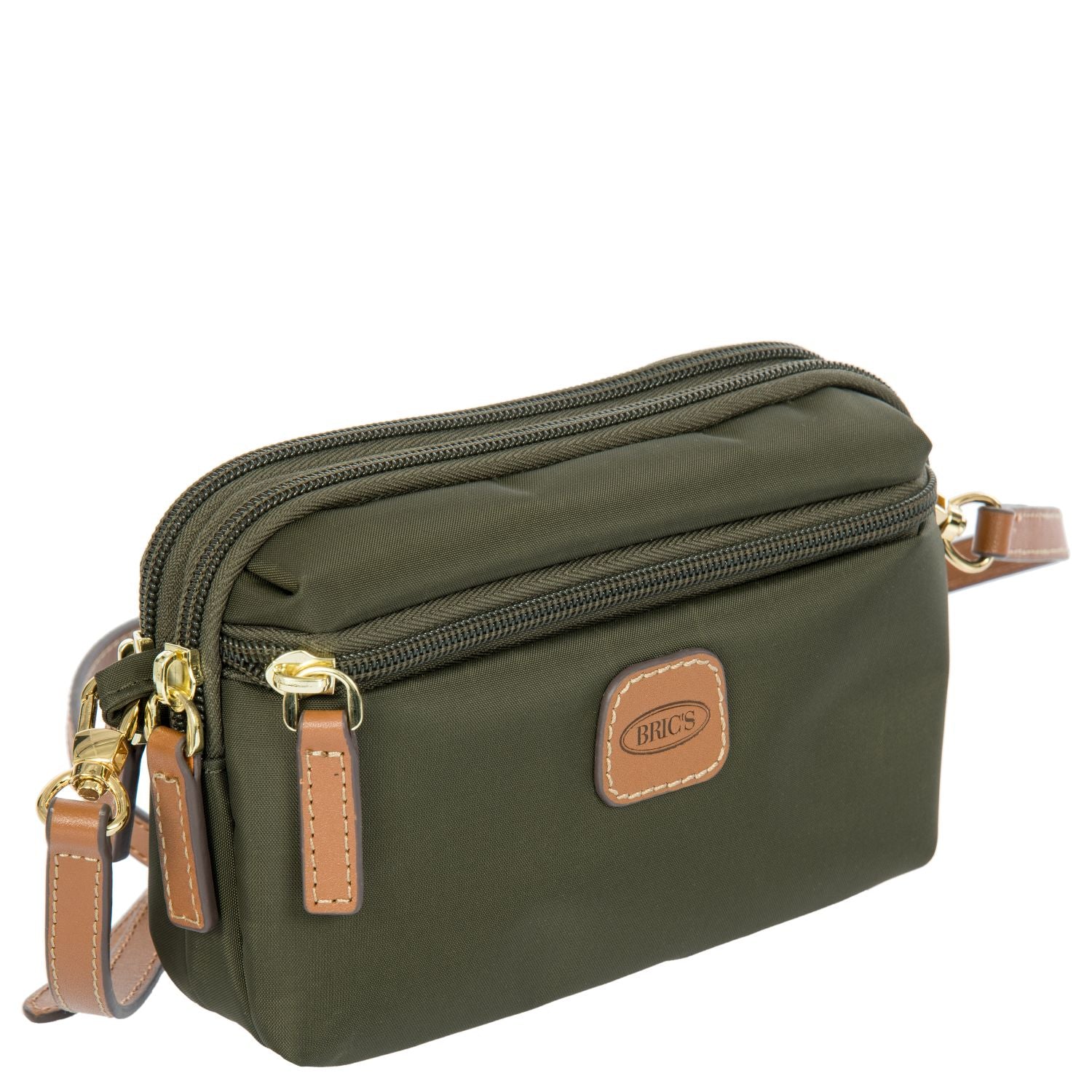 BRIC'S Small Travel Shoulder Bag (Olive)