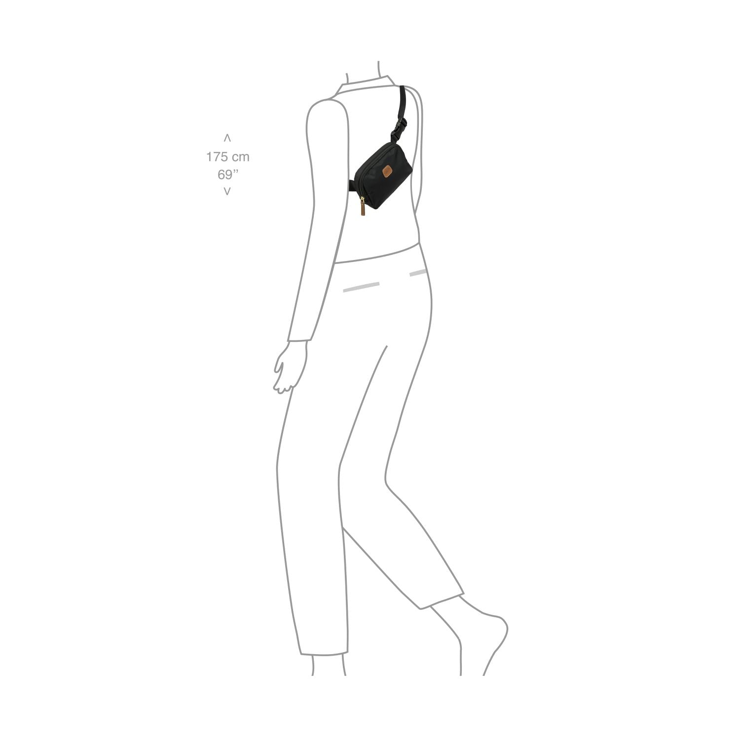 BRIC'S X-Travel Belt Bag (Black)