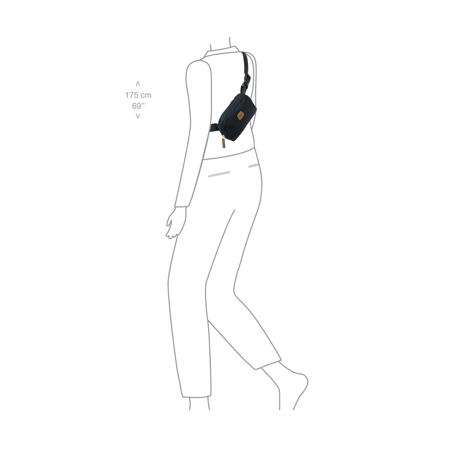 BRIC'S X-Travel Belt Bag (Ocean Blue)