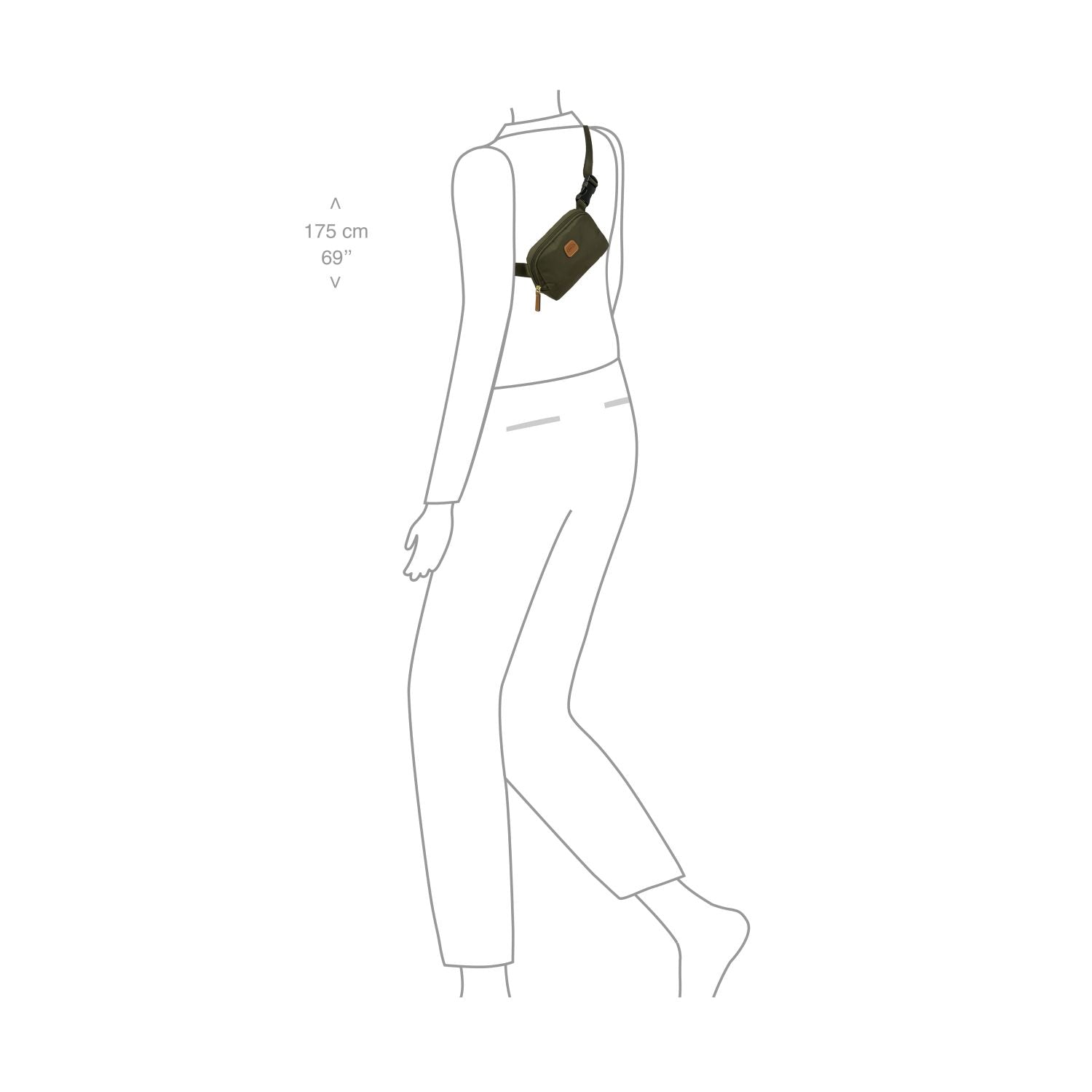 BRIC'S X-Travel Belt Bag (Olive)