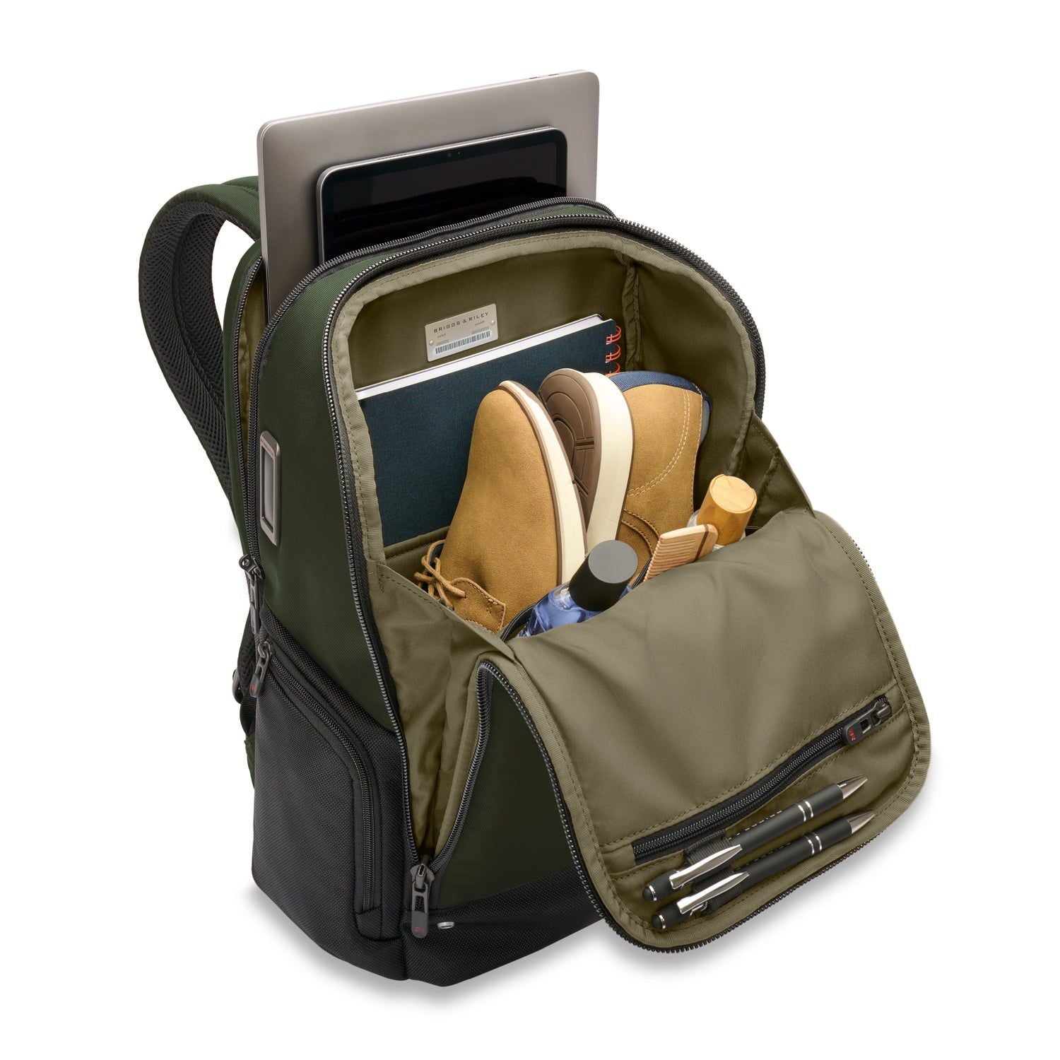 Briggs & Riley HTA Medium Widemouth Backpack - Forest