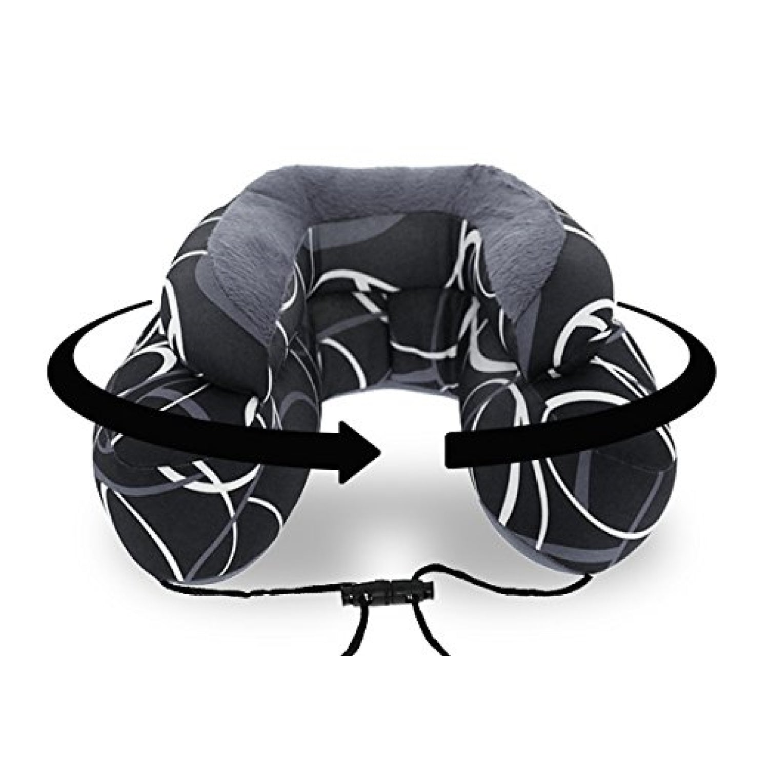 Cabeau Evolution Microbead Travel Neck Pillow - Grey Swerve