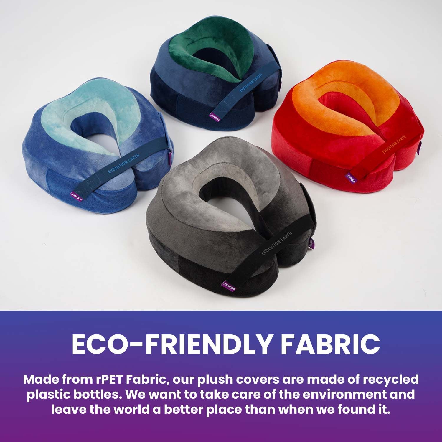 Cabeau Evolution Earth Deluxe Travel Pillow - Wind Black Grey