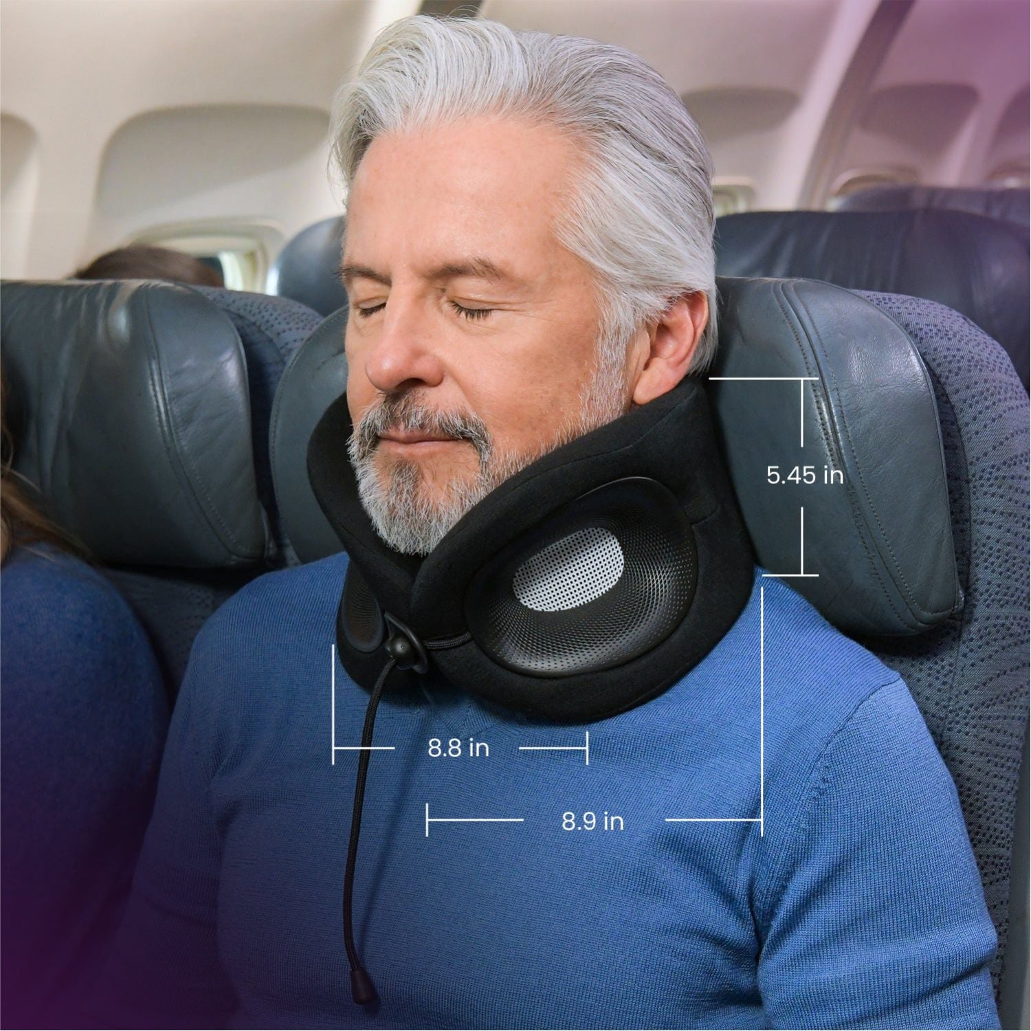 Cabeau Evolution X Travel Pillow - Sapphire Dark Blue / Light Blue
