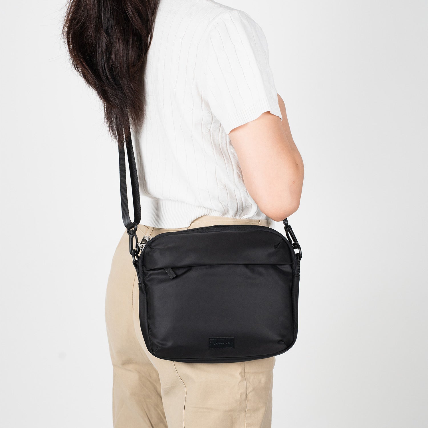 Crossing Anti-Theft RFID Crossbody Bag 4L - Black