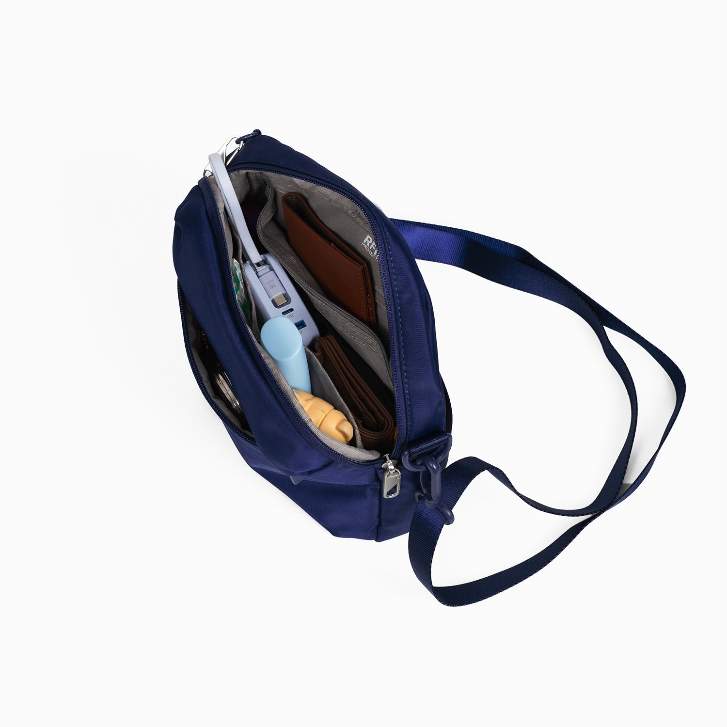 Crossing Anti-Theft RFID Crossbody Bag 4L - Dark Blue