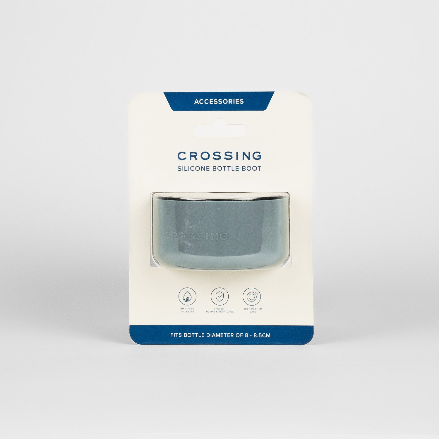 Crossing Silicone Water Bottle Boot - Fits Diameter 8-8.5cm (780ml) Blistered Pack - Forest Green