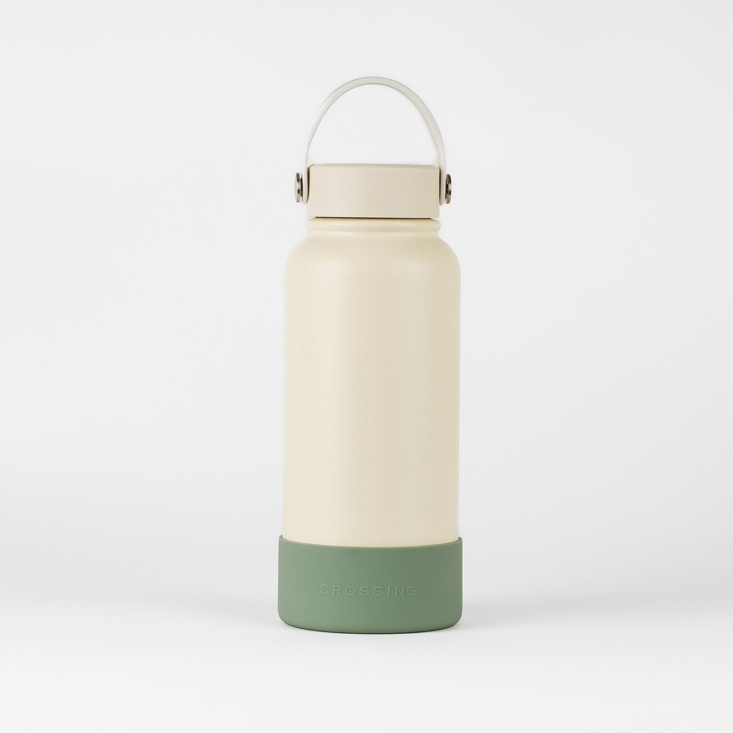 Crossing Silicone Water Bottle Boot - Fits Diameter 8-8.5cm (780ml) Blistered Pack - Sage Green
