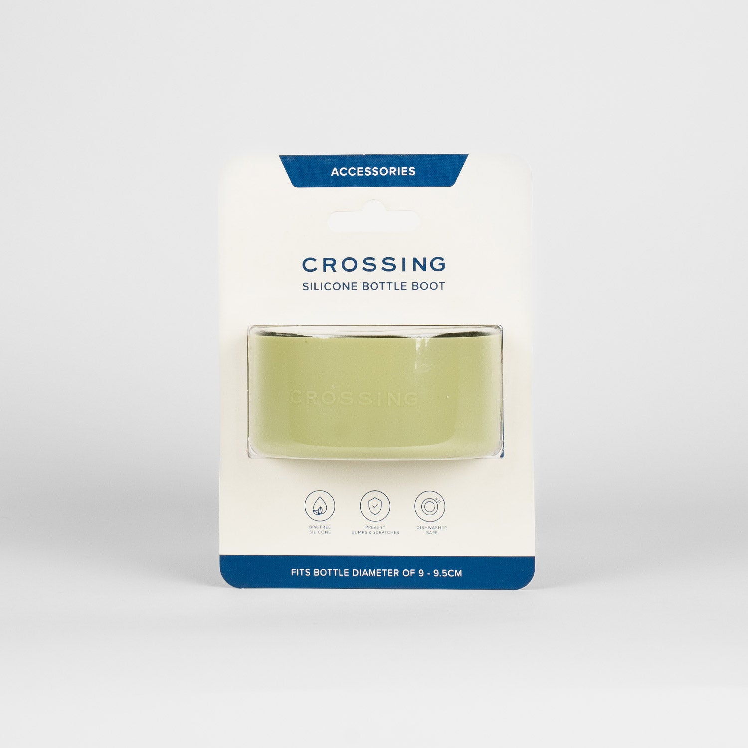 Crossing Silicone Water Bottle Boot - Fits Diameter 9-9.5cm (1100ml) Blistered Pack - Moss