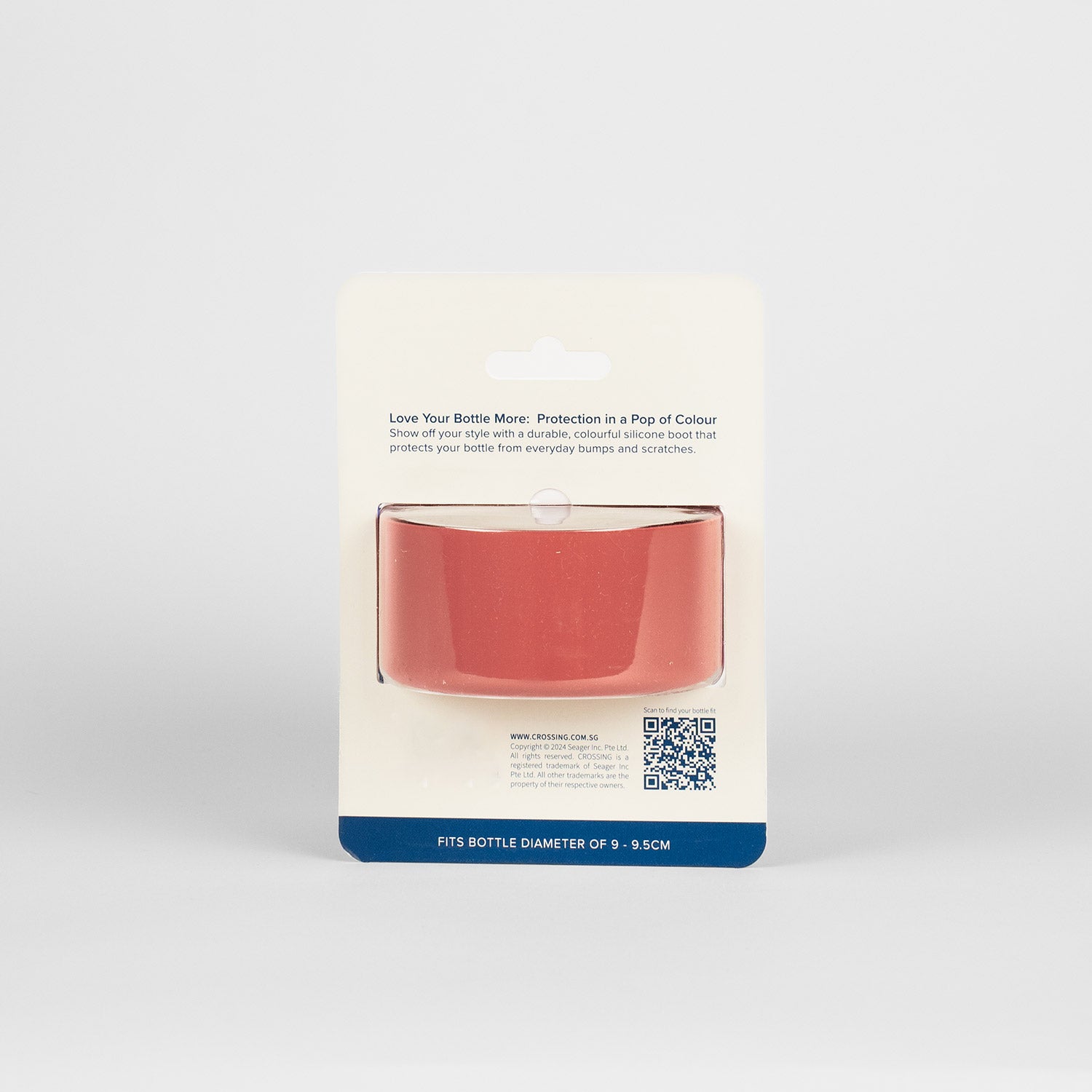 Crossing Silicone Water Bottle Boot - Fits Diameter 9-9.5cm (1100ml) Blistered Pack - Red