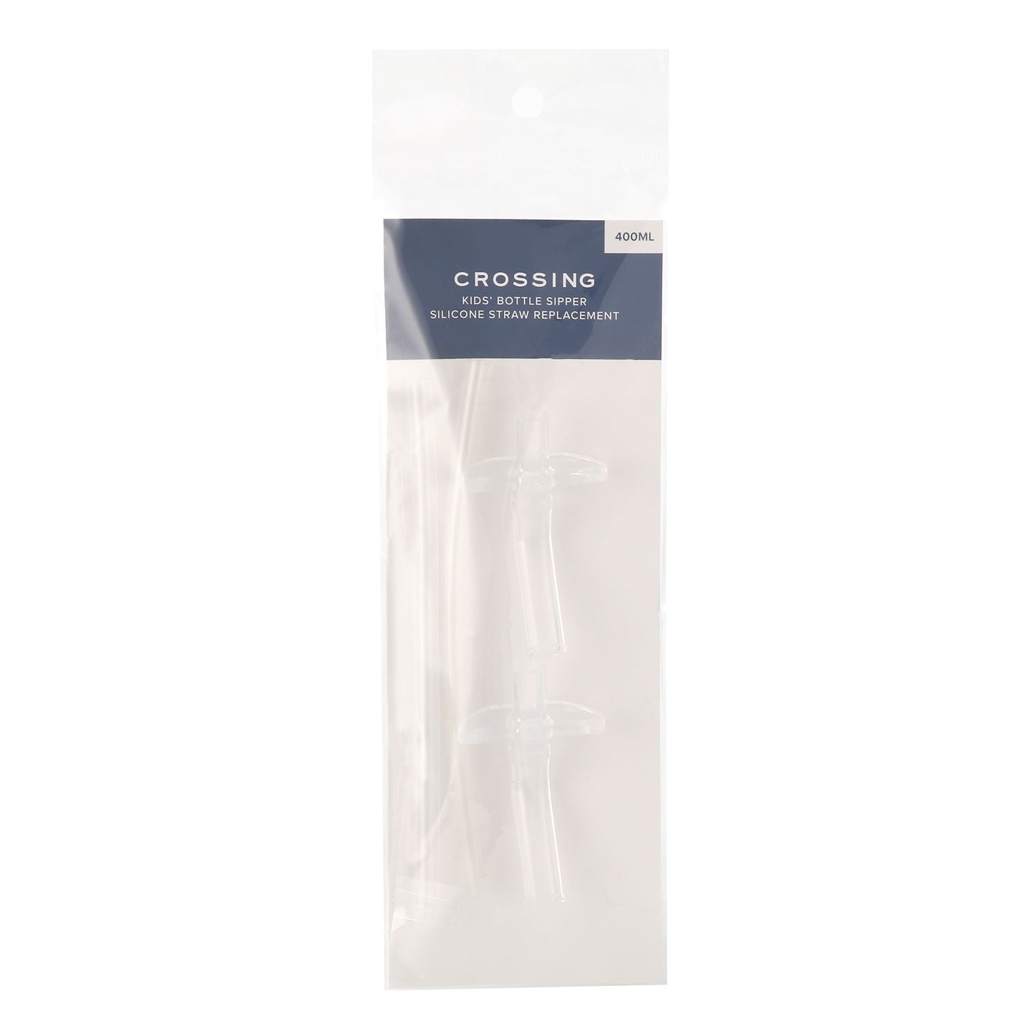 Crossing Bottle Straw Only For Kids' Water Bottle W/Sipper Silicone Straw - 400ml