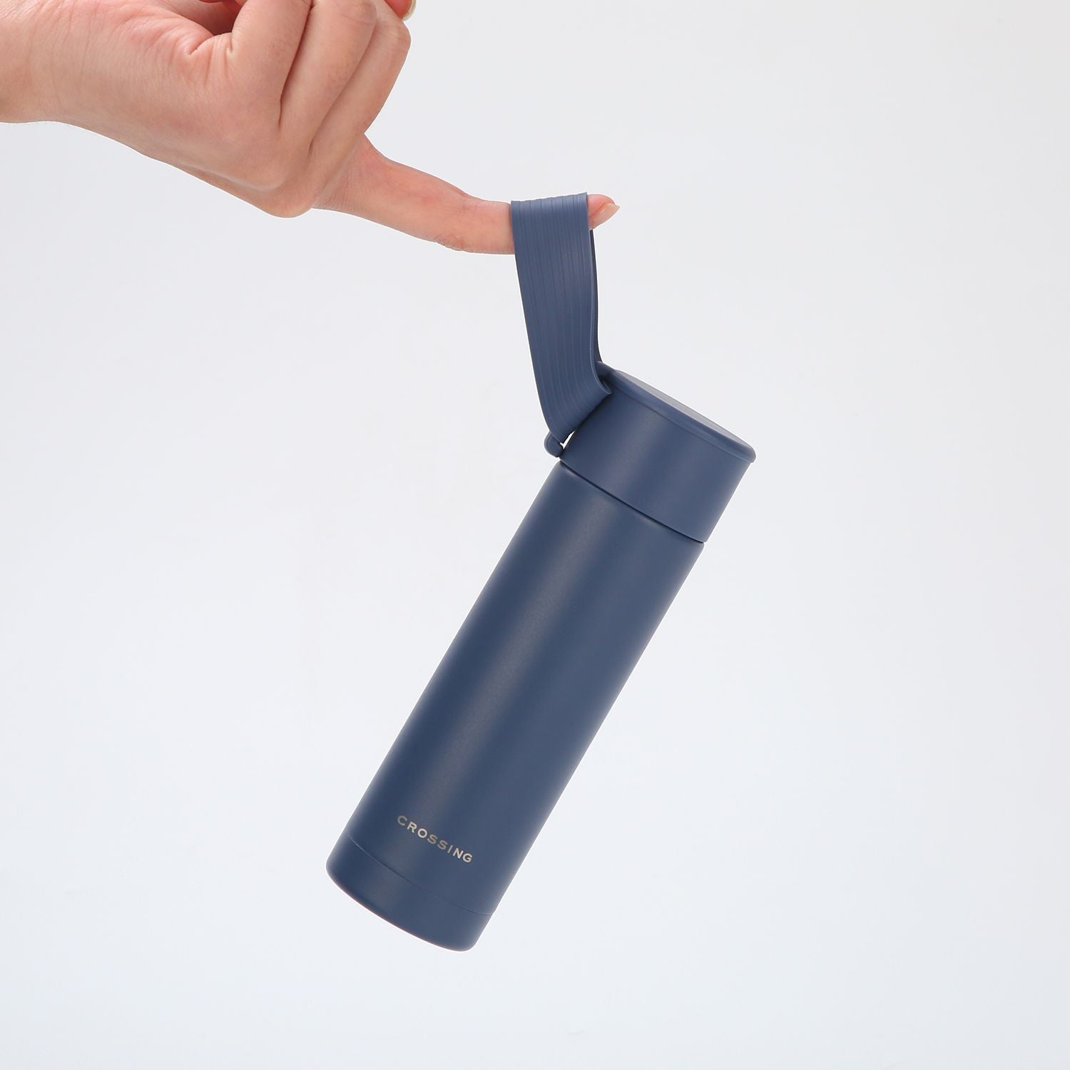 Crossing Compact Slim Insulated S/S Bottle 180ml - Dusty Blue