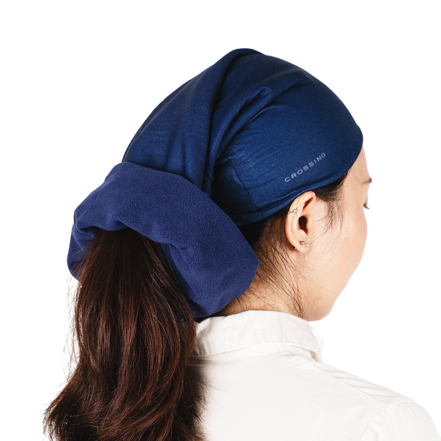 Crossing Duo Polar Fleece Neck Warmer UPF 50+ Sun Protection - Navy