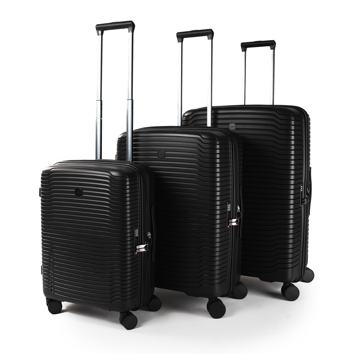 Crossing GLID Polypropylene Carry On 20" Luggage - Black