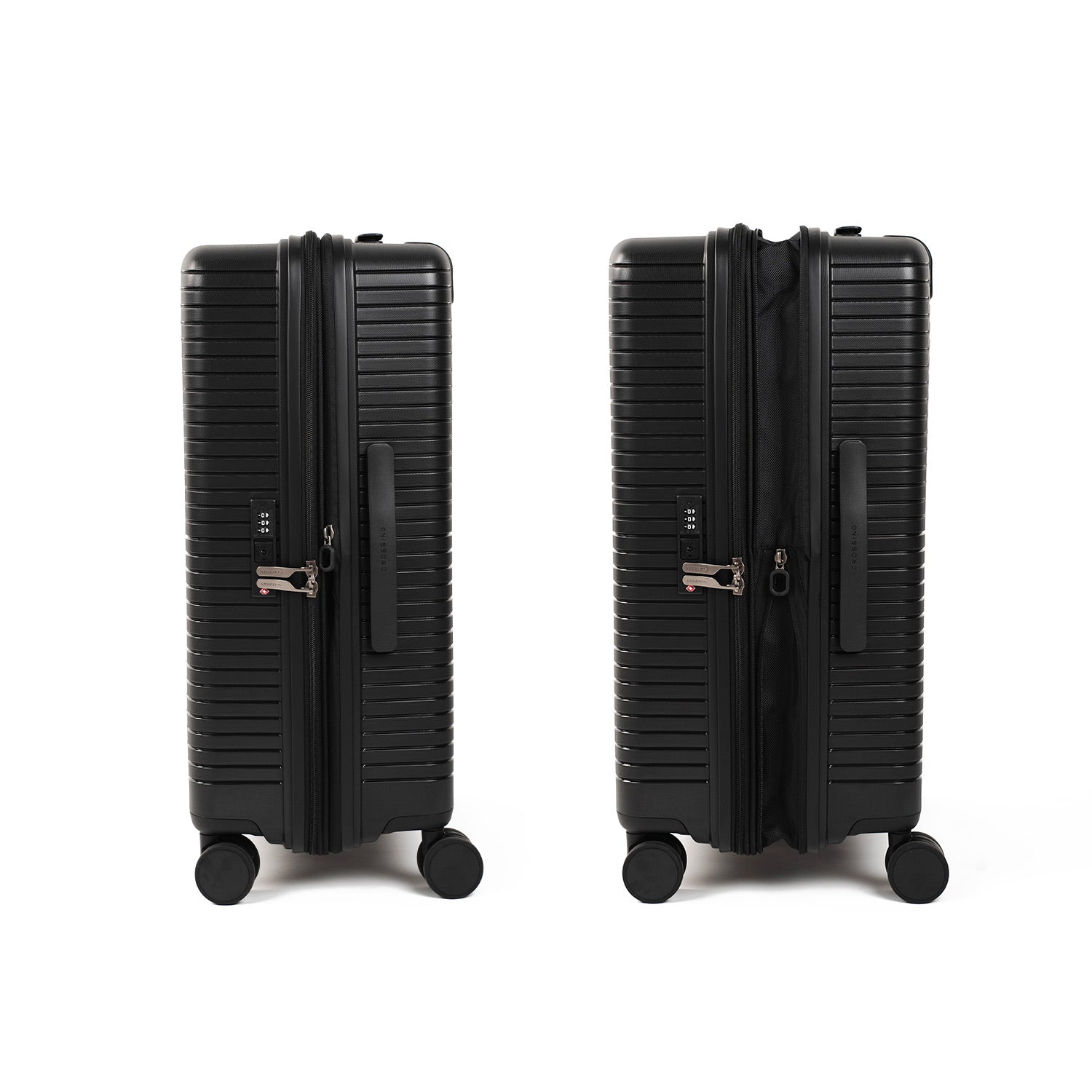 Crossing GLID Polypropylene Medium 25" Luggage - Black