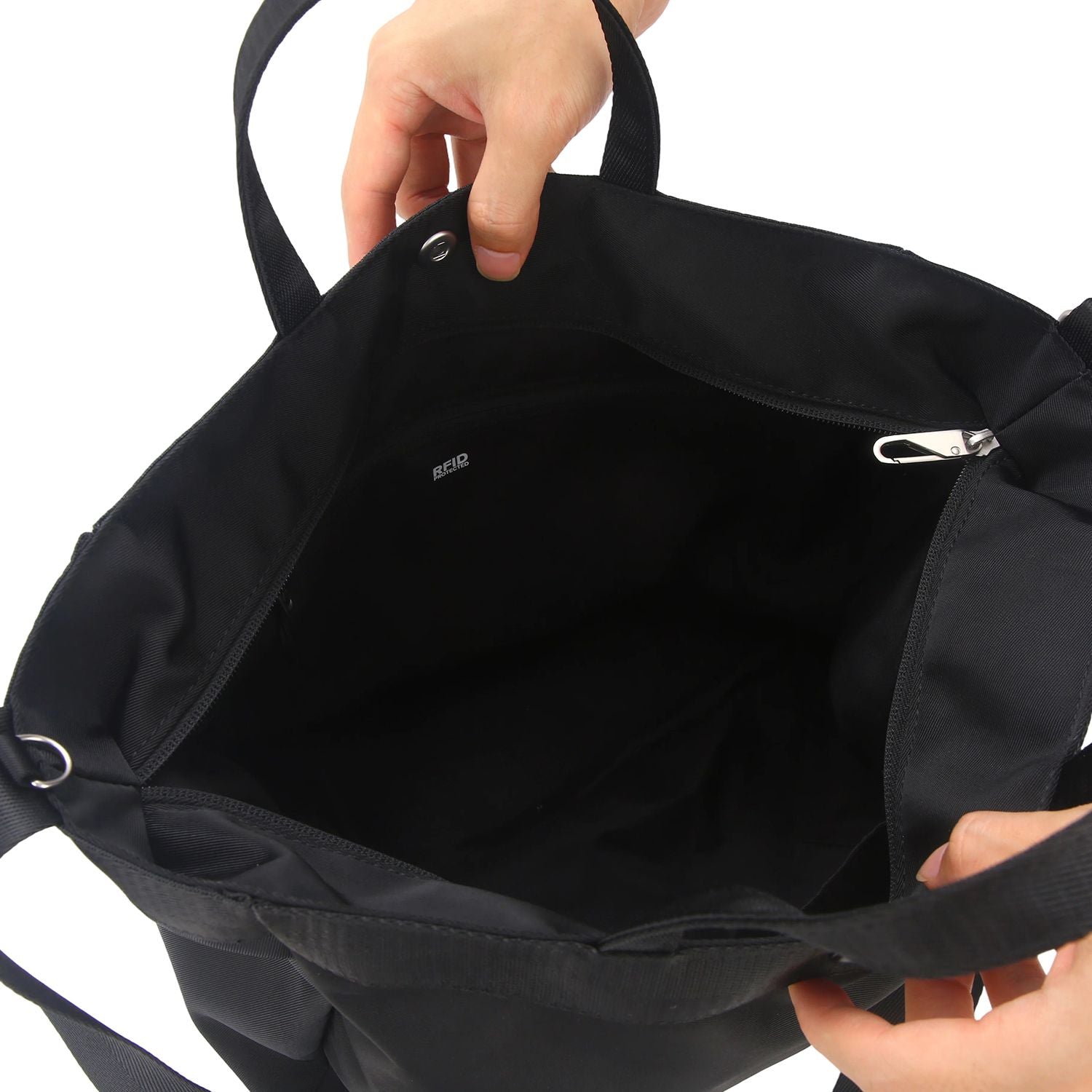Crossing Hollis Anti-Theft RFID Dual Carry Crossbody Bag V3 - Black