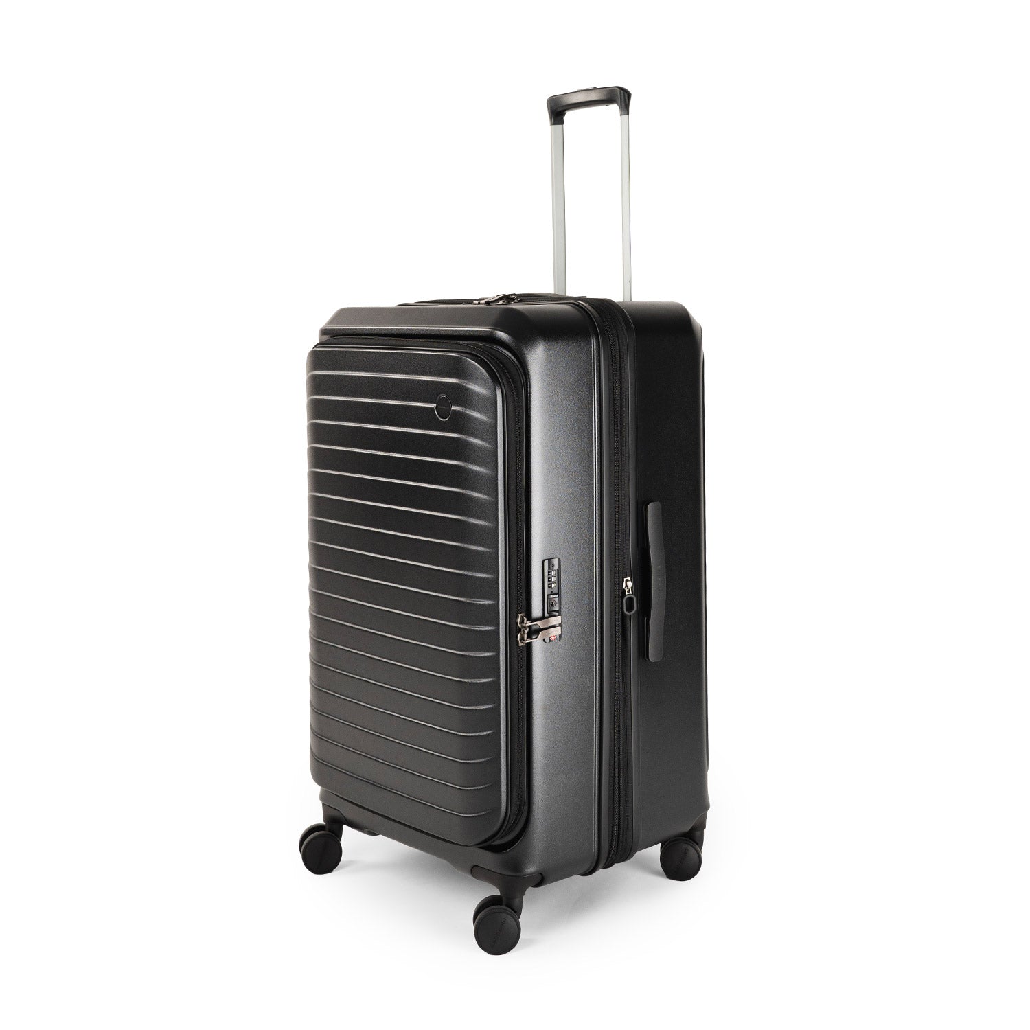 CROSSING INVI TRUNK 30" Large Expandable Luggage With Front & Middle Access - Black