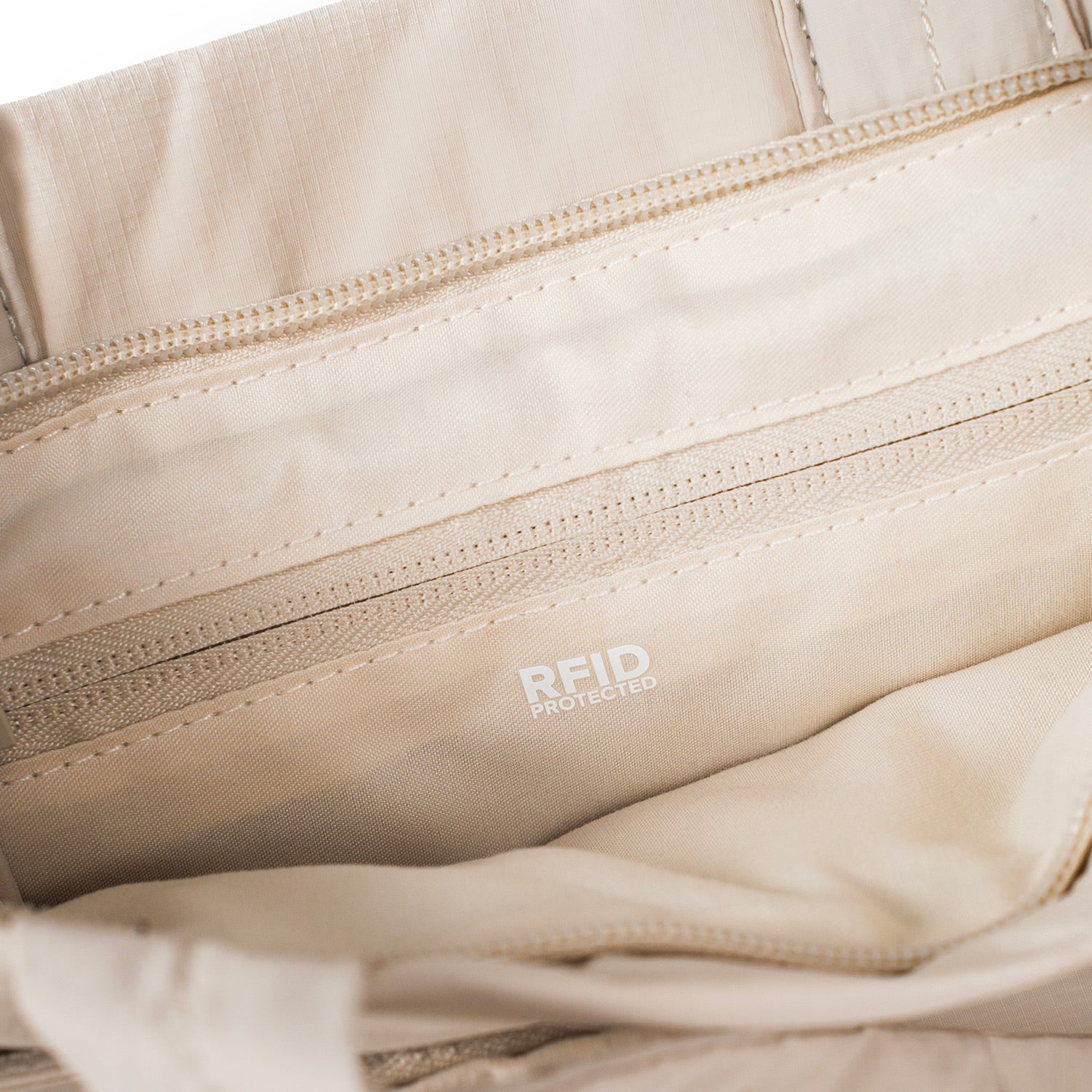 Crossing Jill Anti-Theft RFID Dual Carry Crossbody Bag - Beige