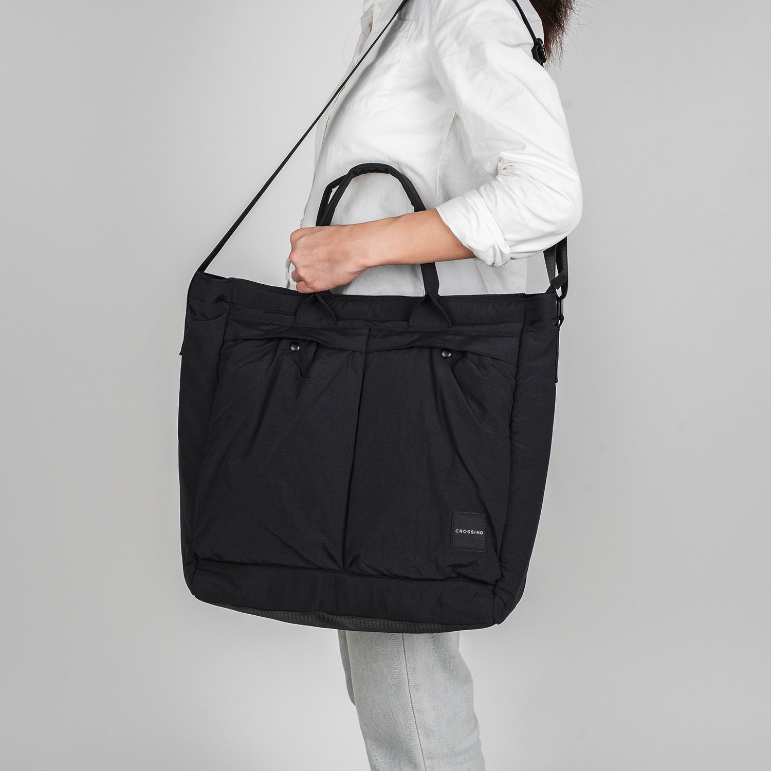 Crossing Joel Dual Carry Tote Bag - Black