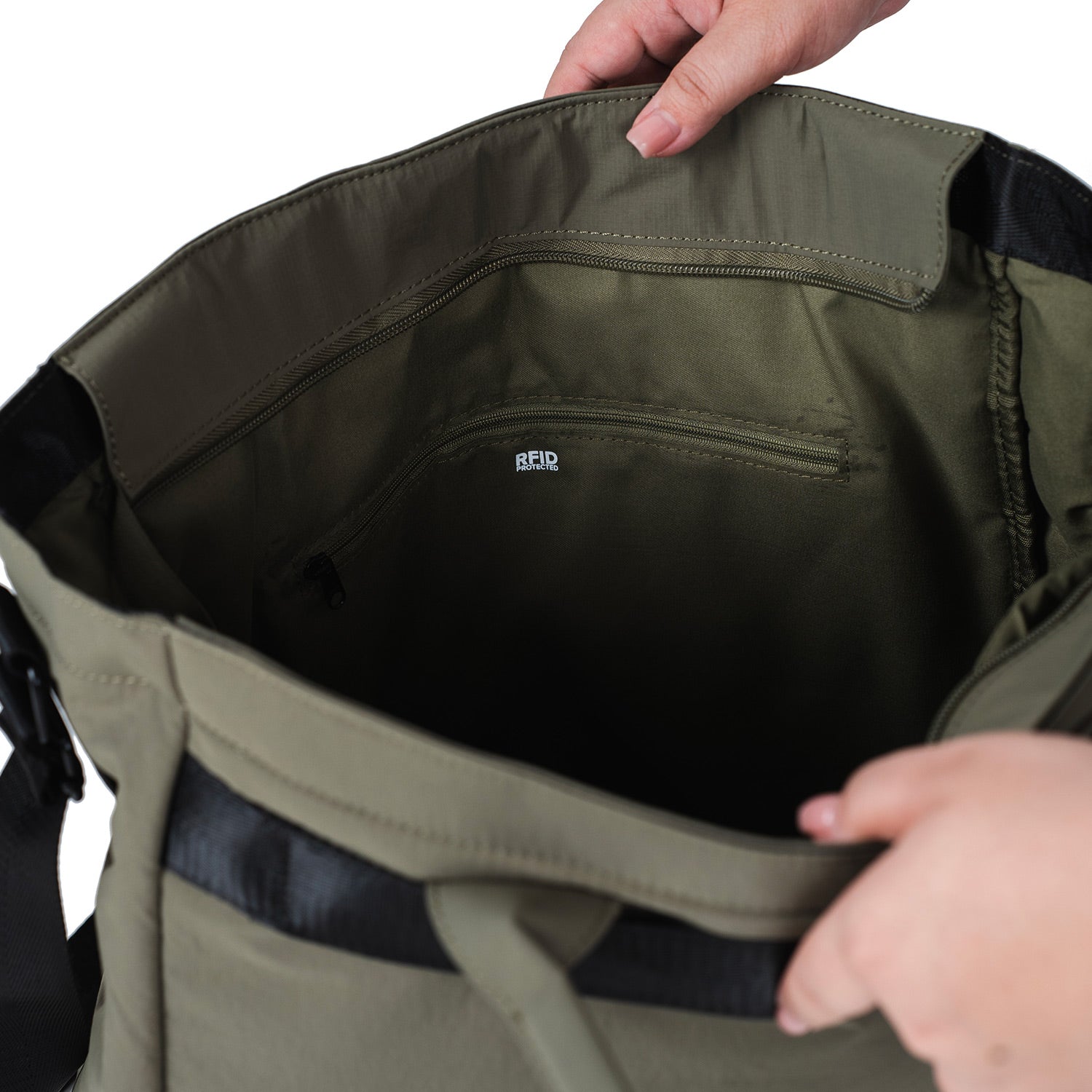 Crossing Joel Dual Carry Tote Bag - Green