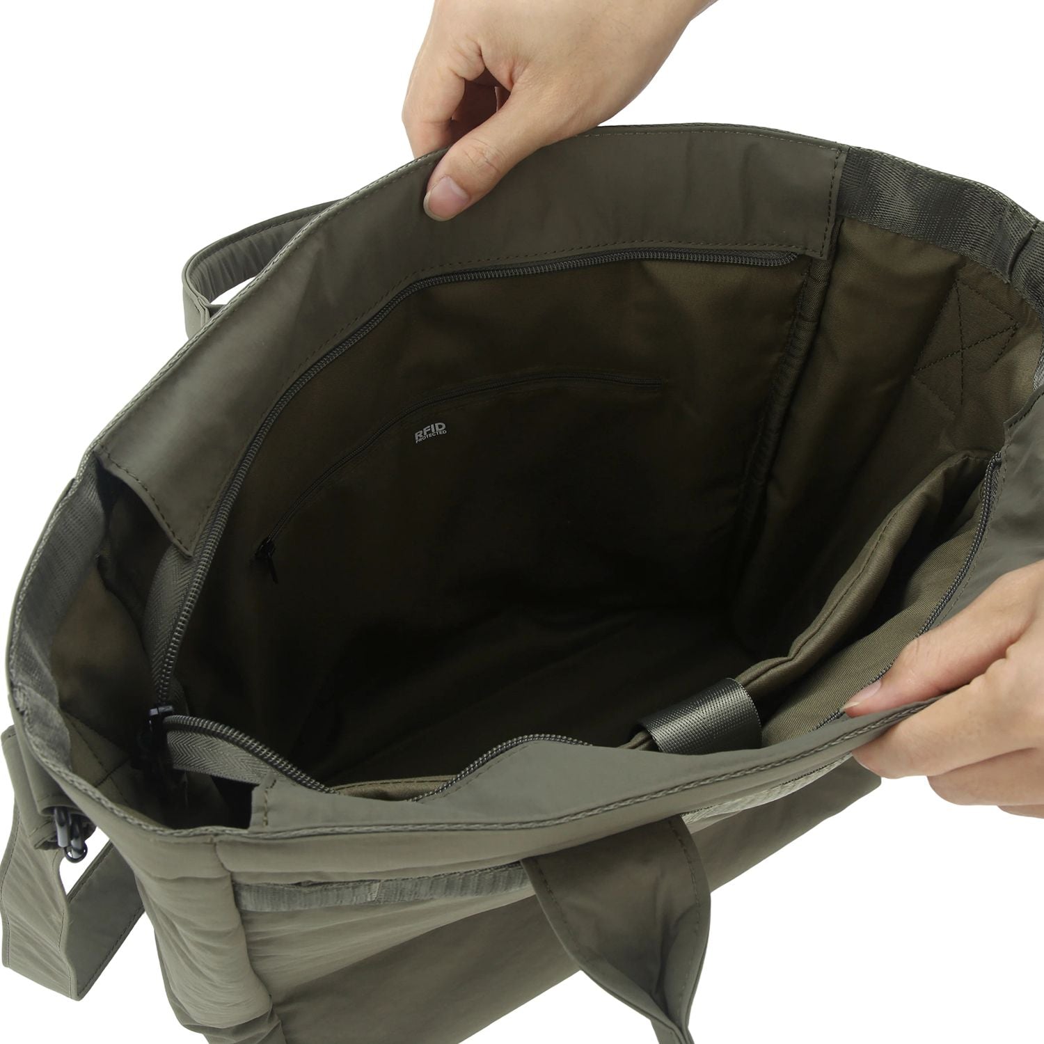 Crossing Joel Dual Carry Tote Bag V3 - Green