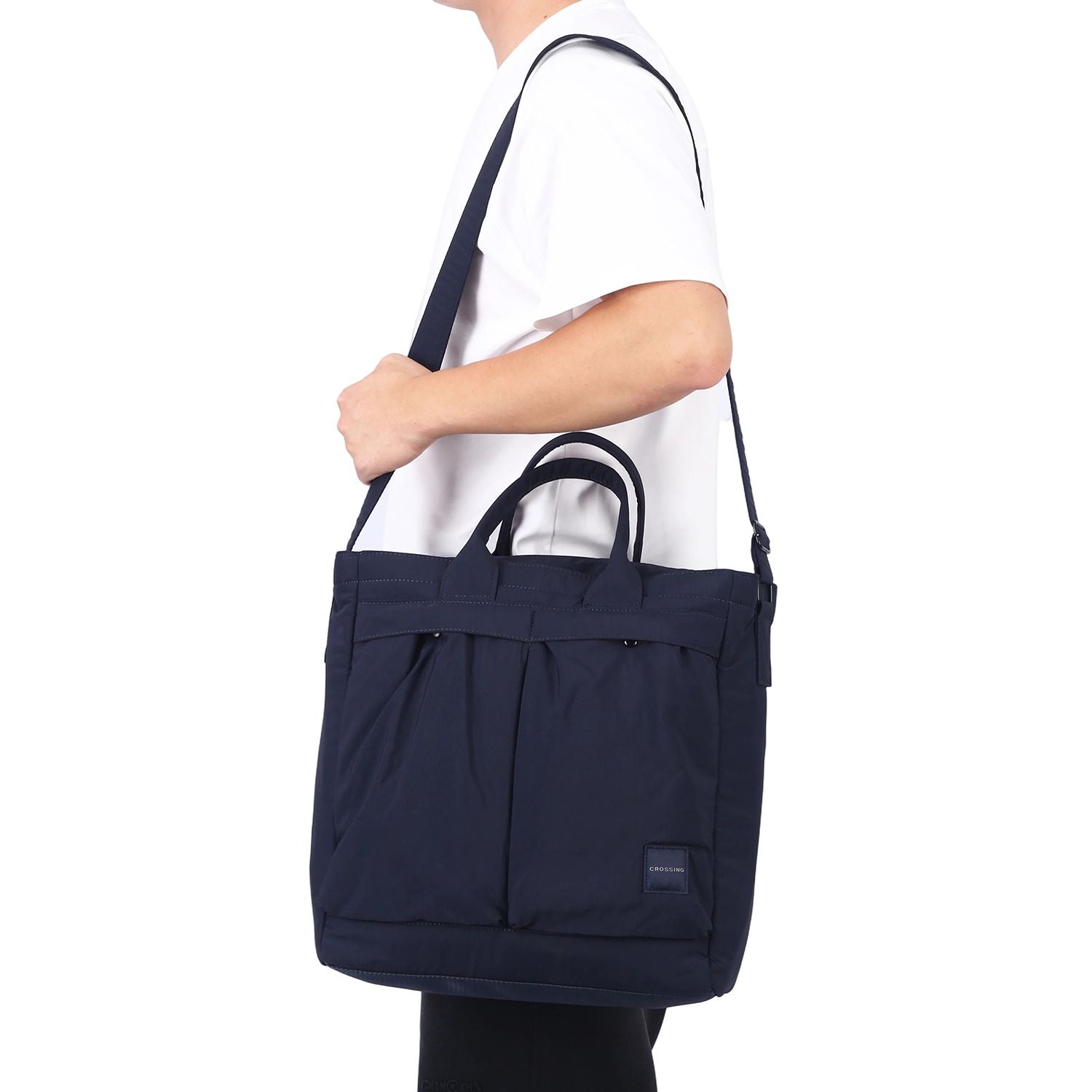 Crossing Joel Dual Carry Tote Bag V3 - Navy