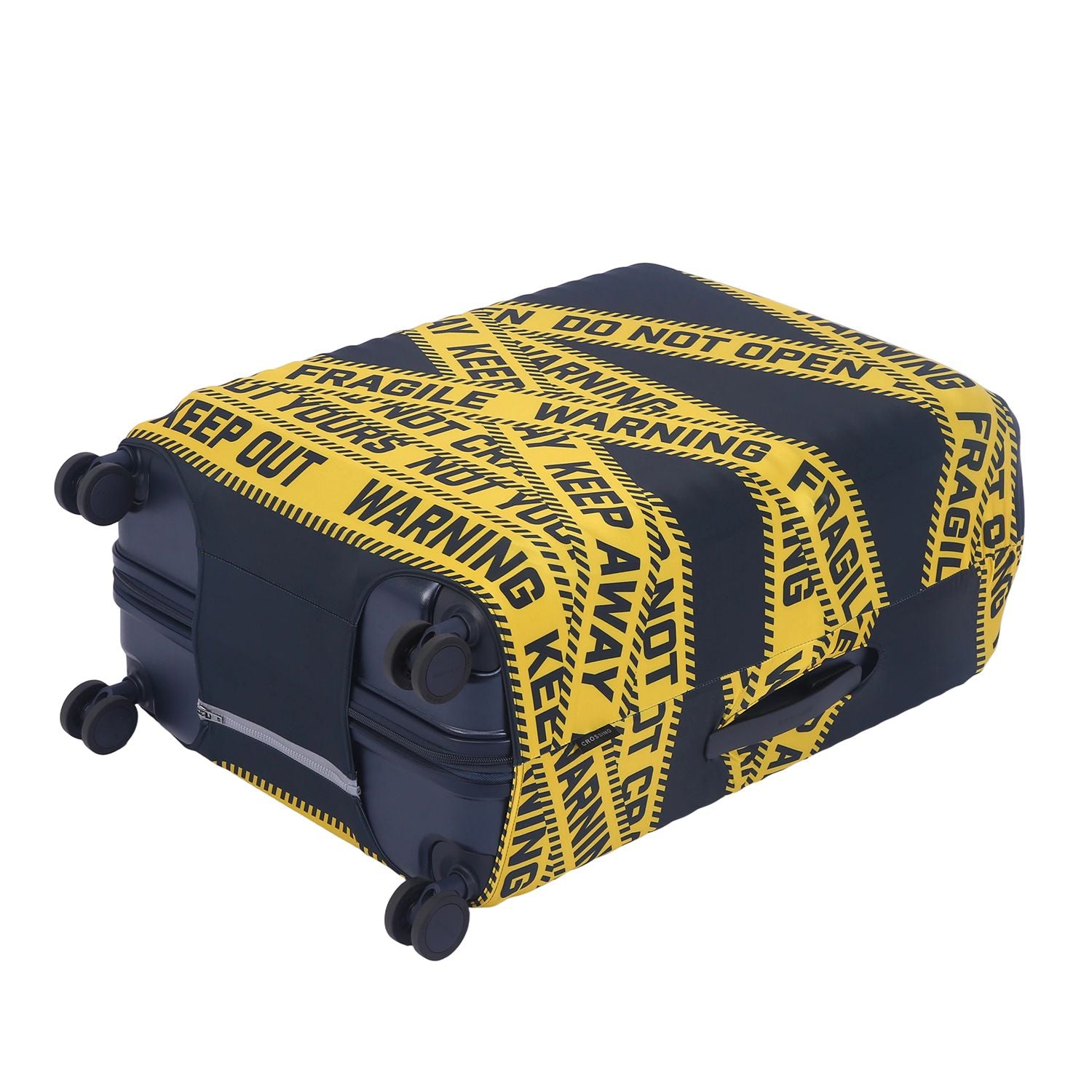 Crossing Luggage Cover M - Caution Tapes