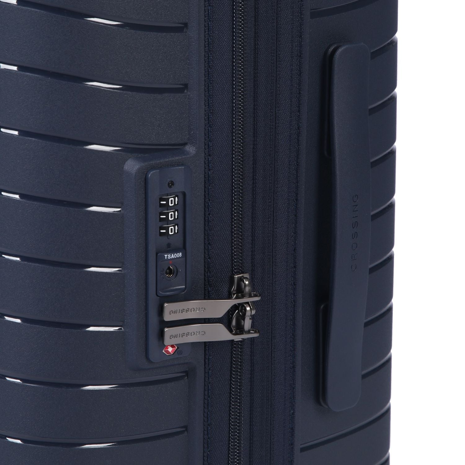 Crossing LYTE Polypropylene Large Expandable Luggage - Navy