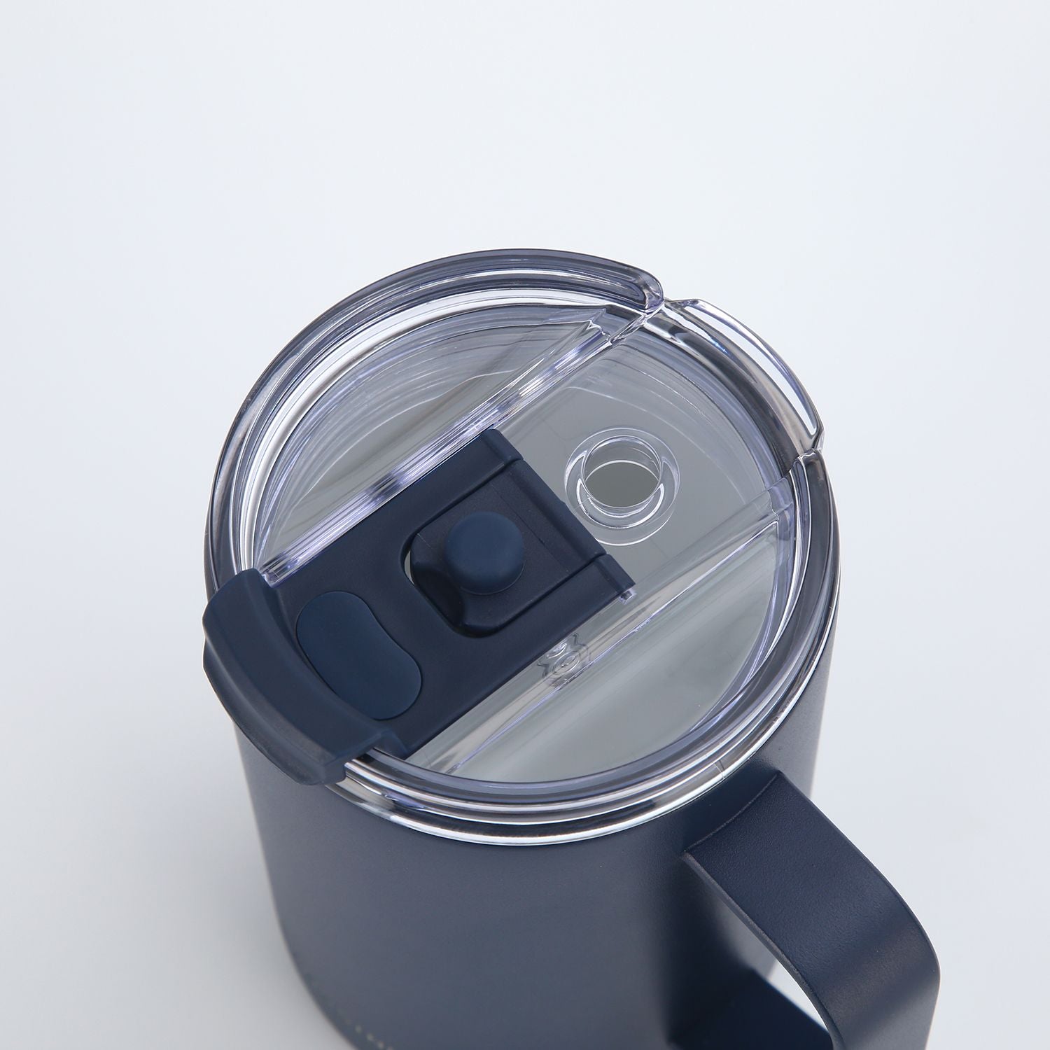 Crossing Neo Insulated S/S Leakproof Ceramic Mug W Handle And Lid 400ml - Ink Blue (Dark Blue)