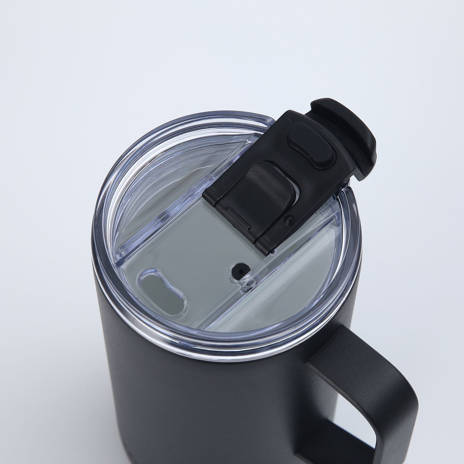 ※M※ Crossing Neo Insulated S/S Leakproof Ceramic Mug W Handle And Lid